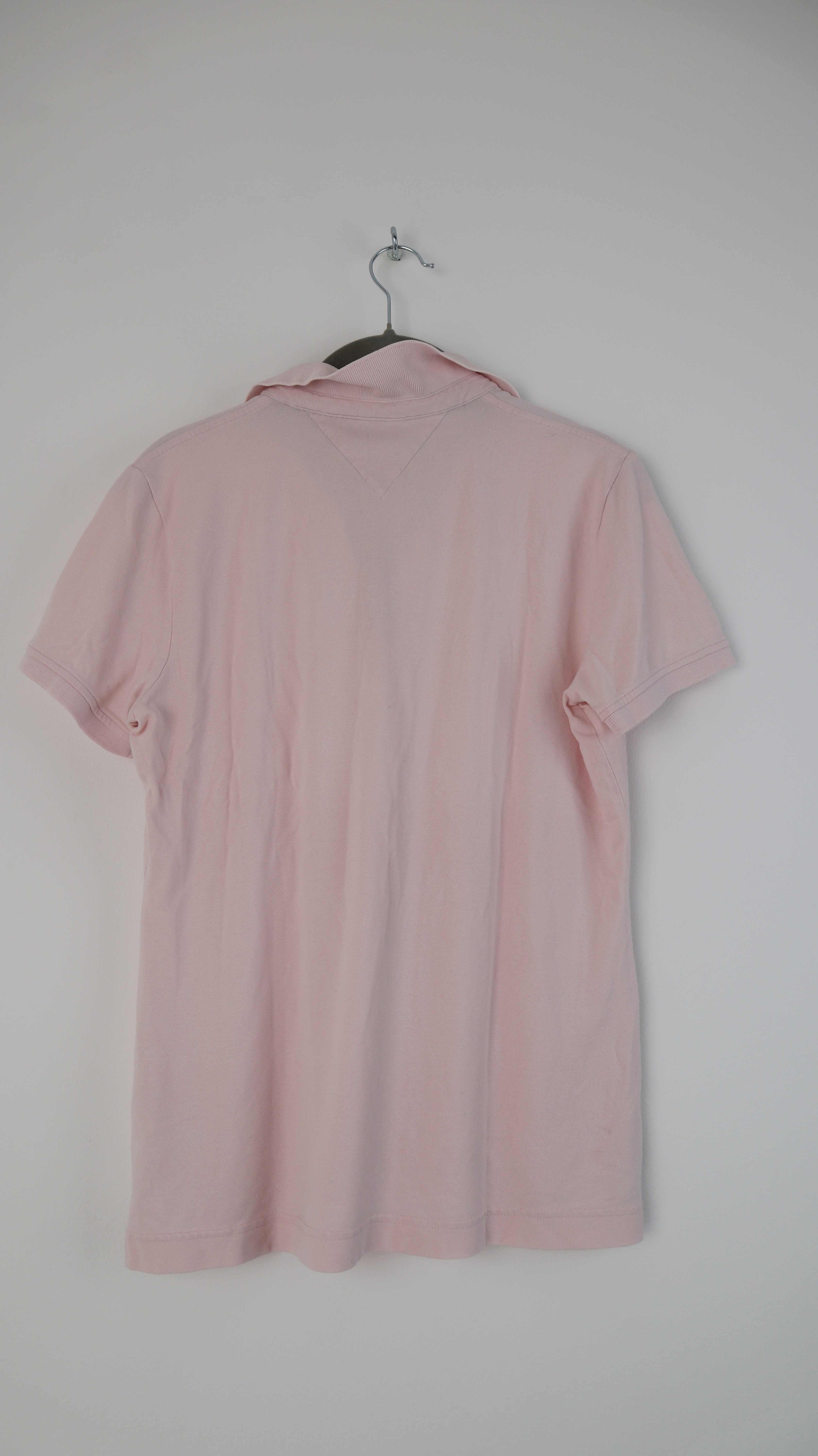 Tommy Hilfiger Polo Poloshirt rosa 38 M basic einfarbig