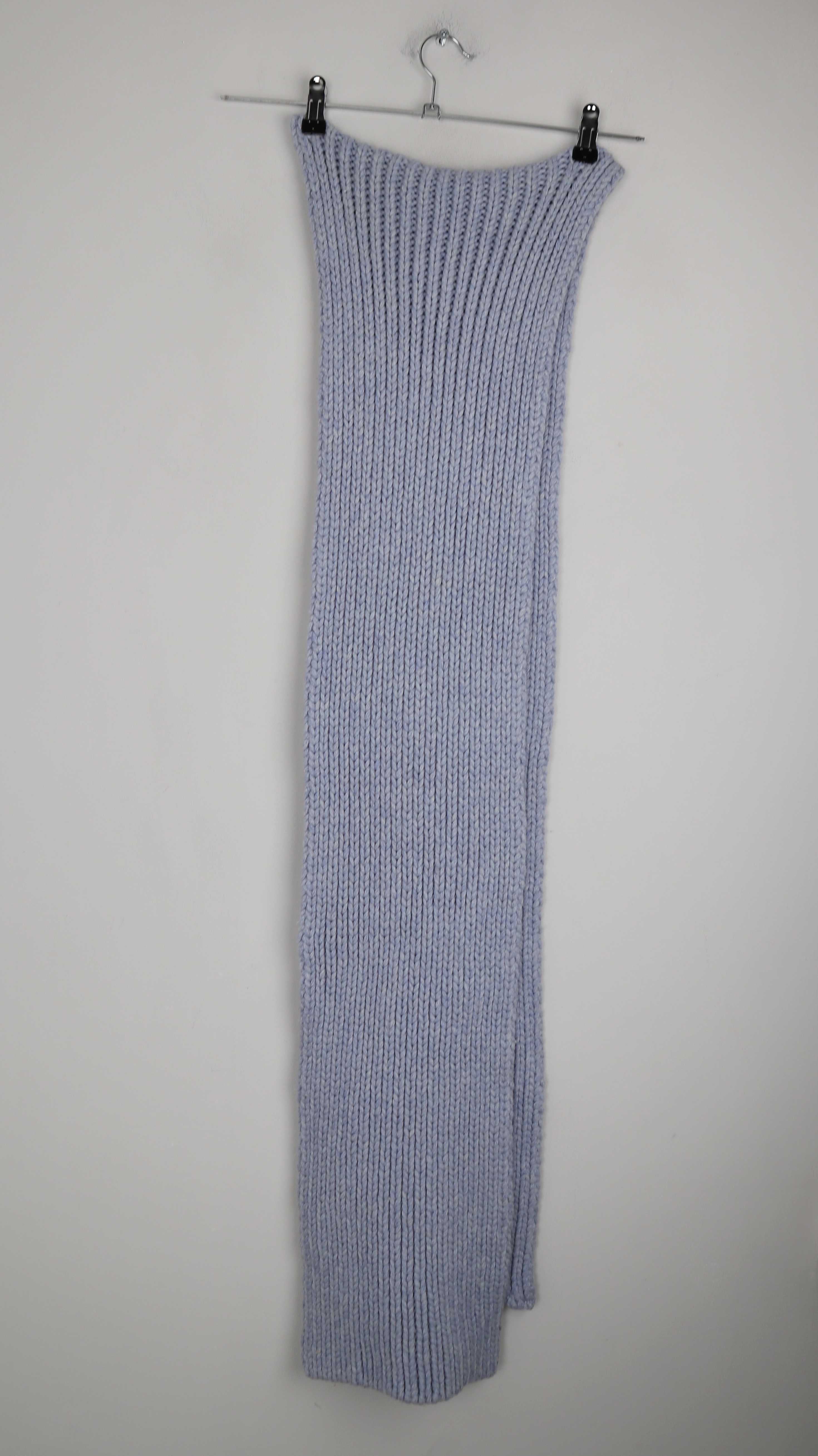 Strenesse Schal Blau Hellblau gestrickt Strickschal