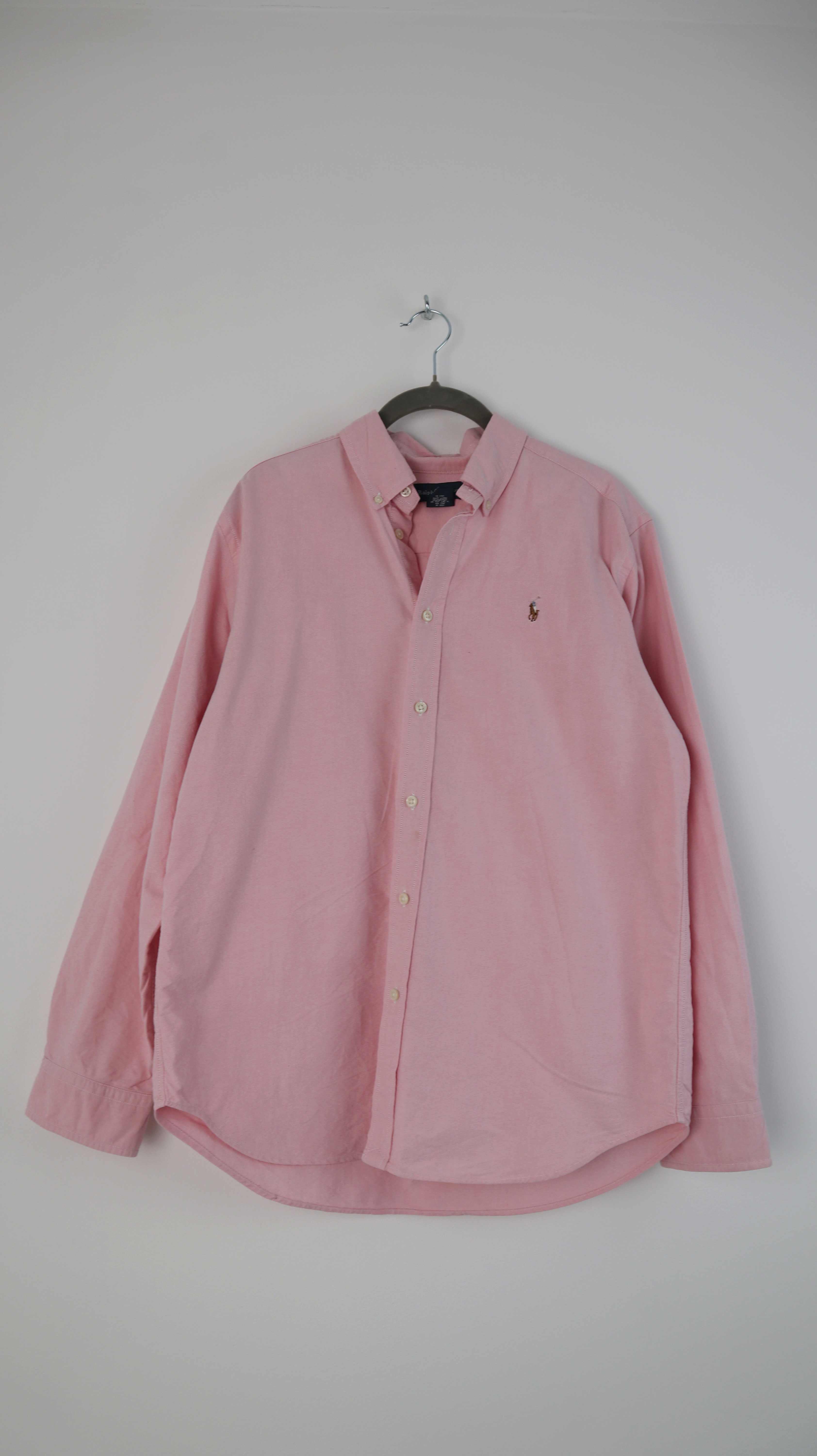 Ralph Lauren Polo Hemd rosa 20 einfarbig Hellrosa 38 M Shirt Oberteil