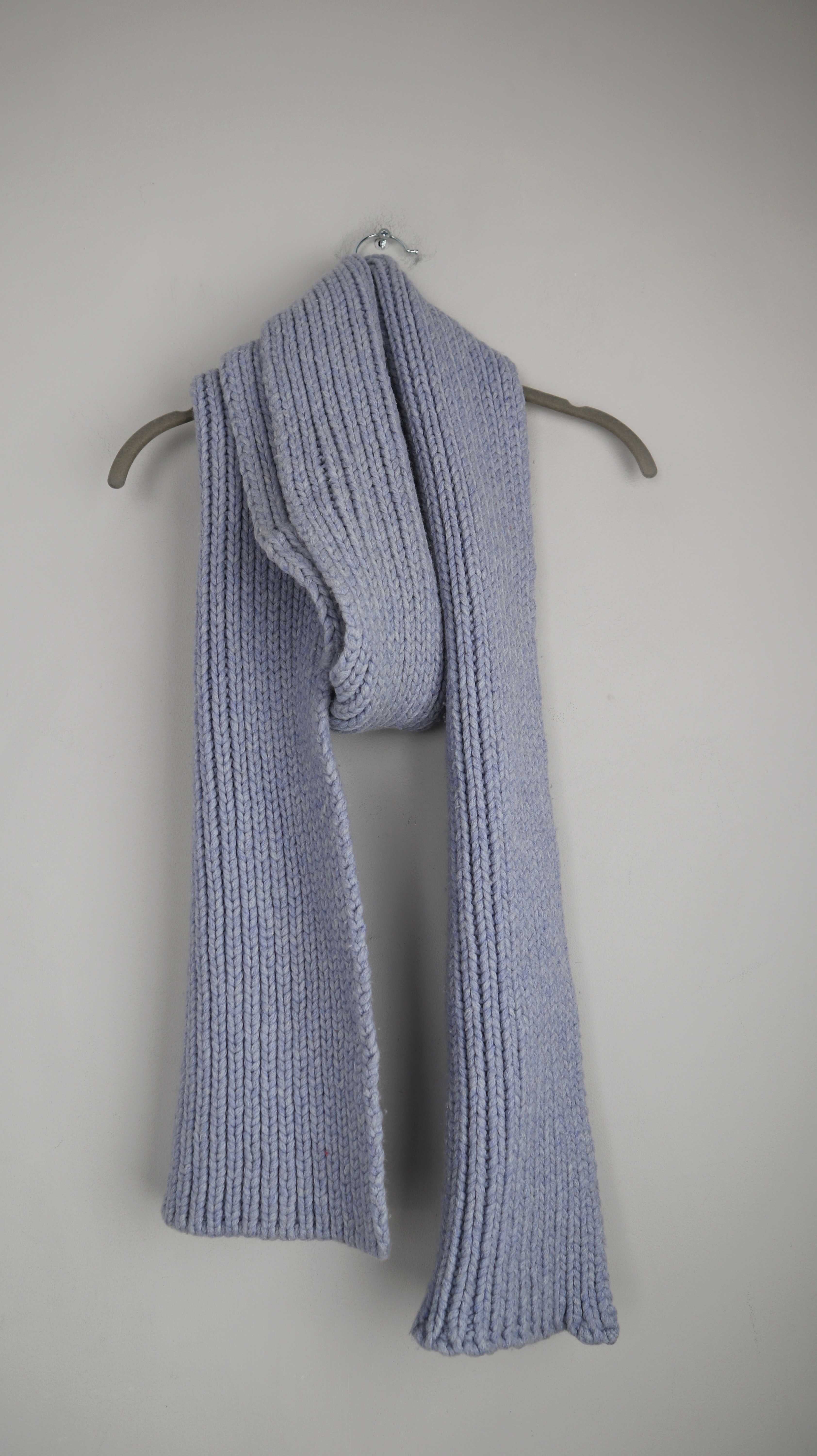 Strenesse Schal Blau Hellblau gestrickt Strickschal