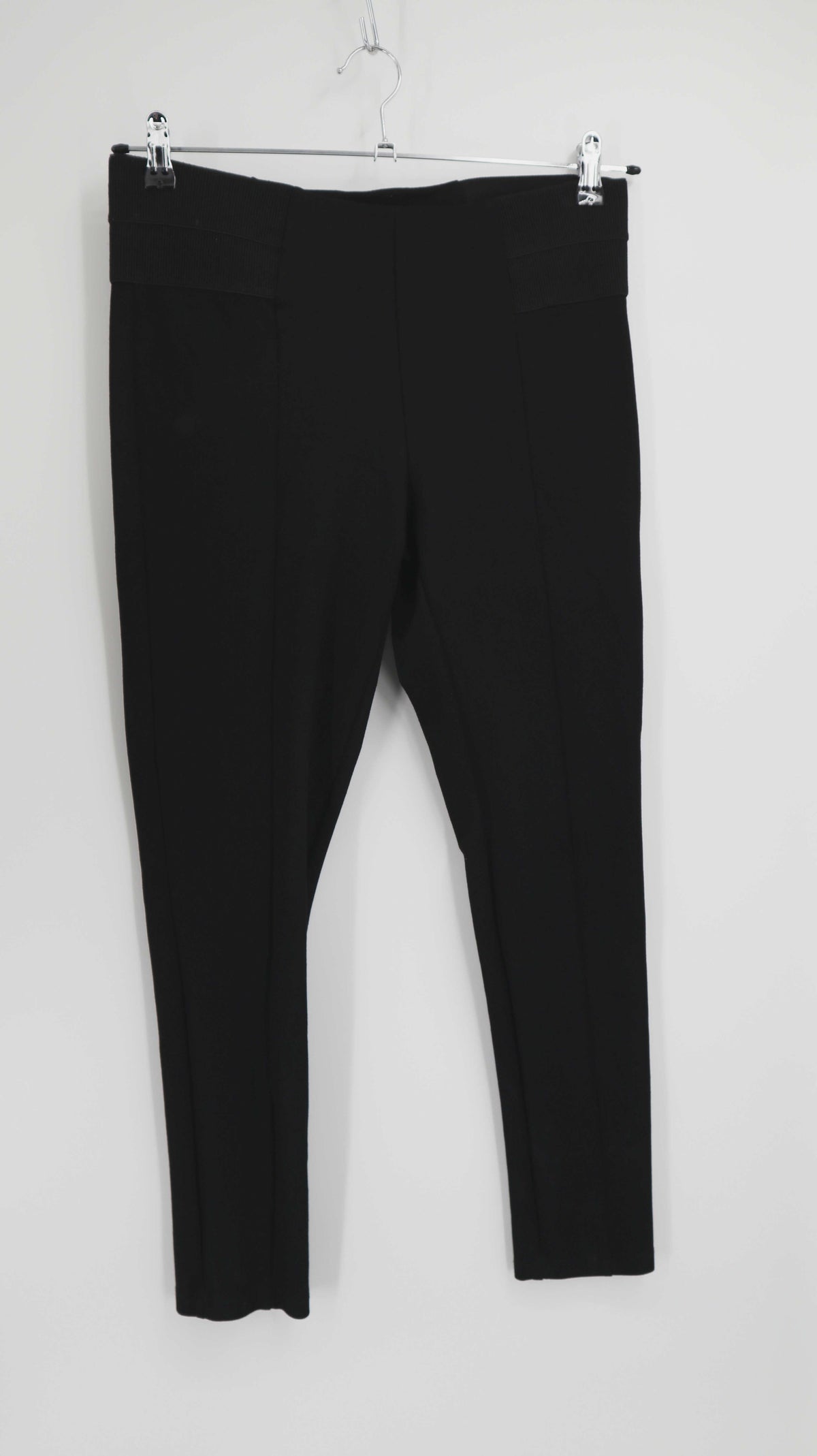 Zara basic Hose schwarz 40 L slim Stoffhose Jeggings