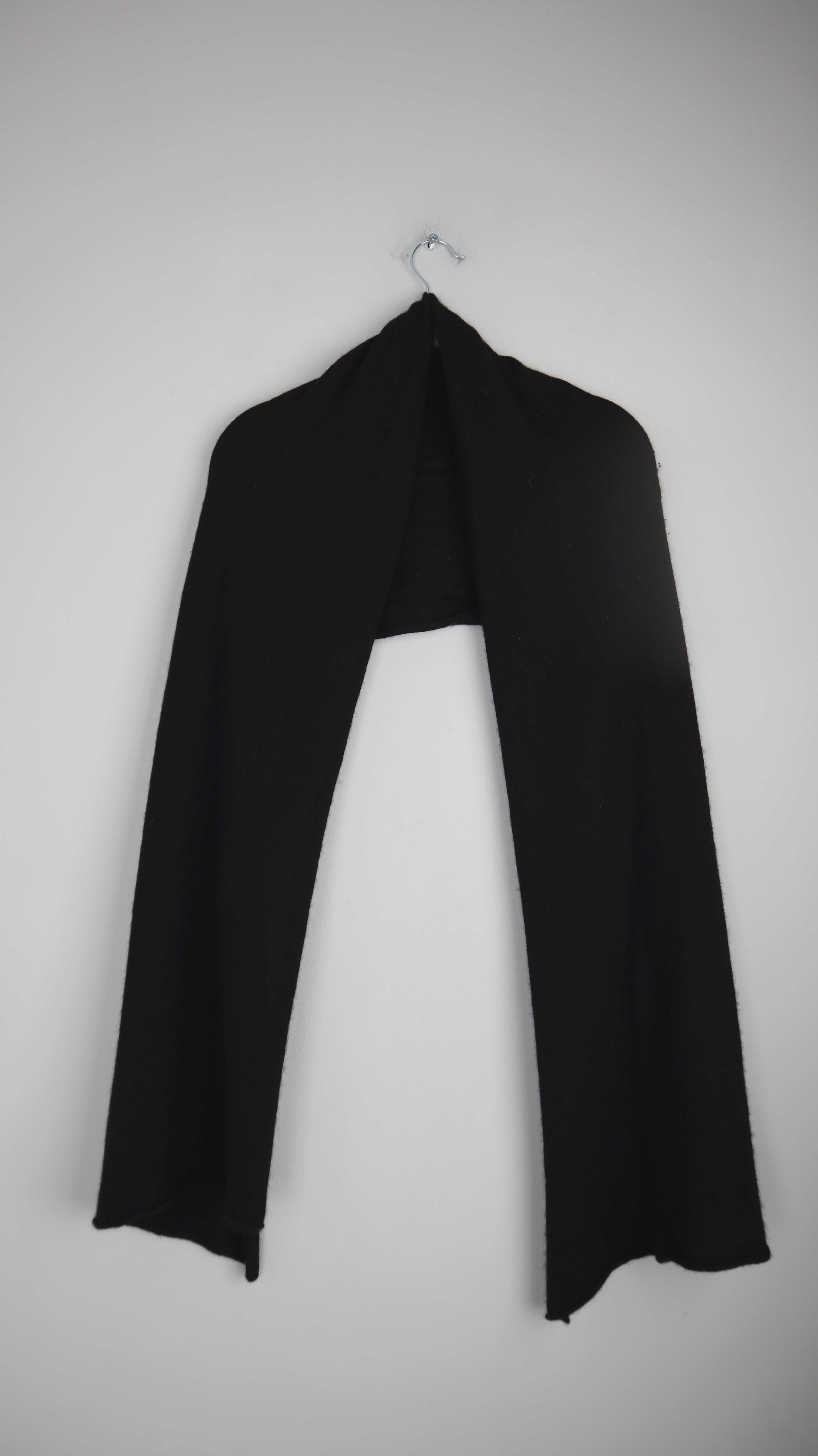 COS Schal schwarz Cashmereschal gestrickt Strickschal Kaschmir