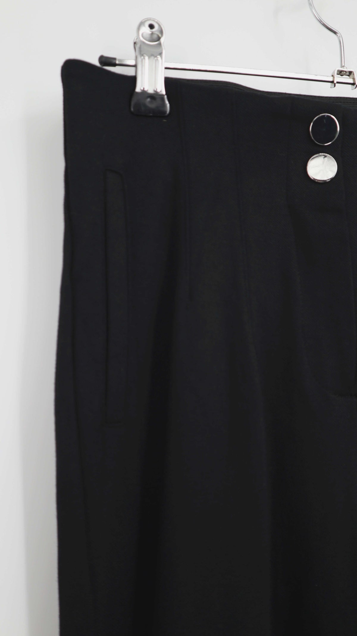 C&A Hose schwarz 36 S Stoffhose high waist