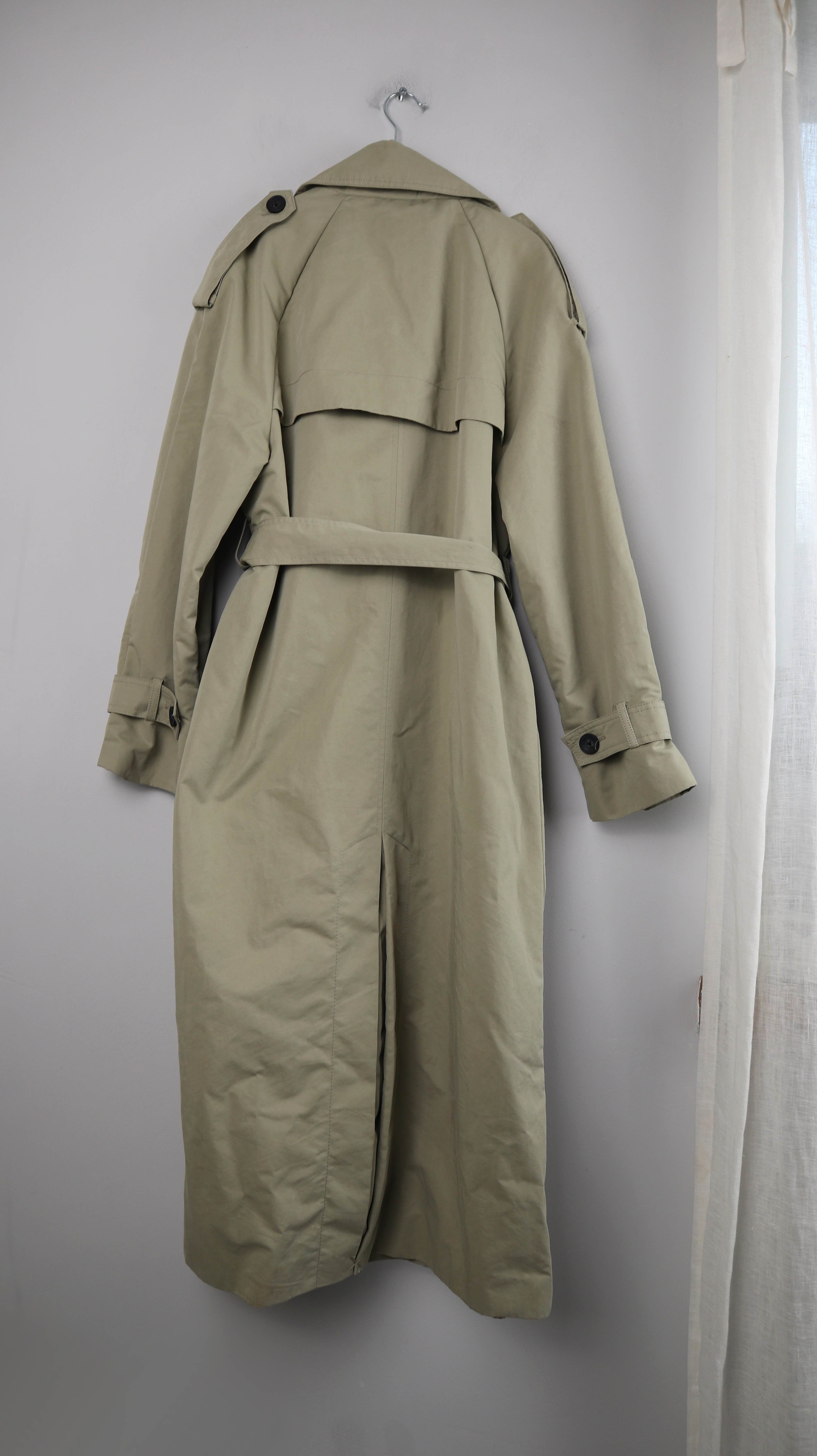 Reserved Trenchcoat Mantel M Grün Khaki Olivgrün