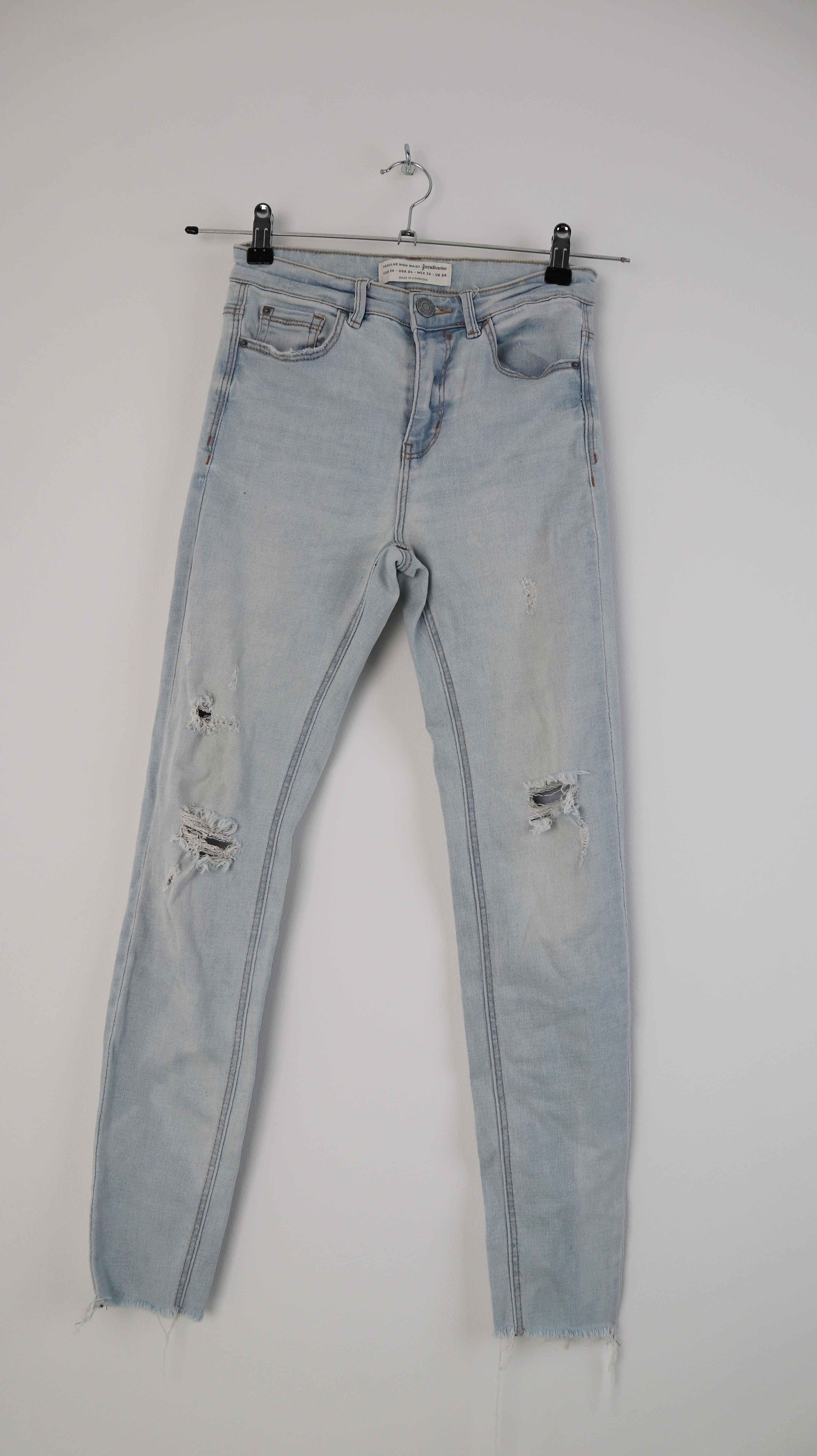 Stradivarius Hose Jeans blau denim 36 S slim skinny