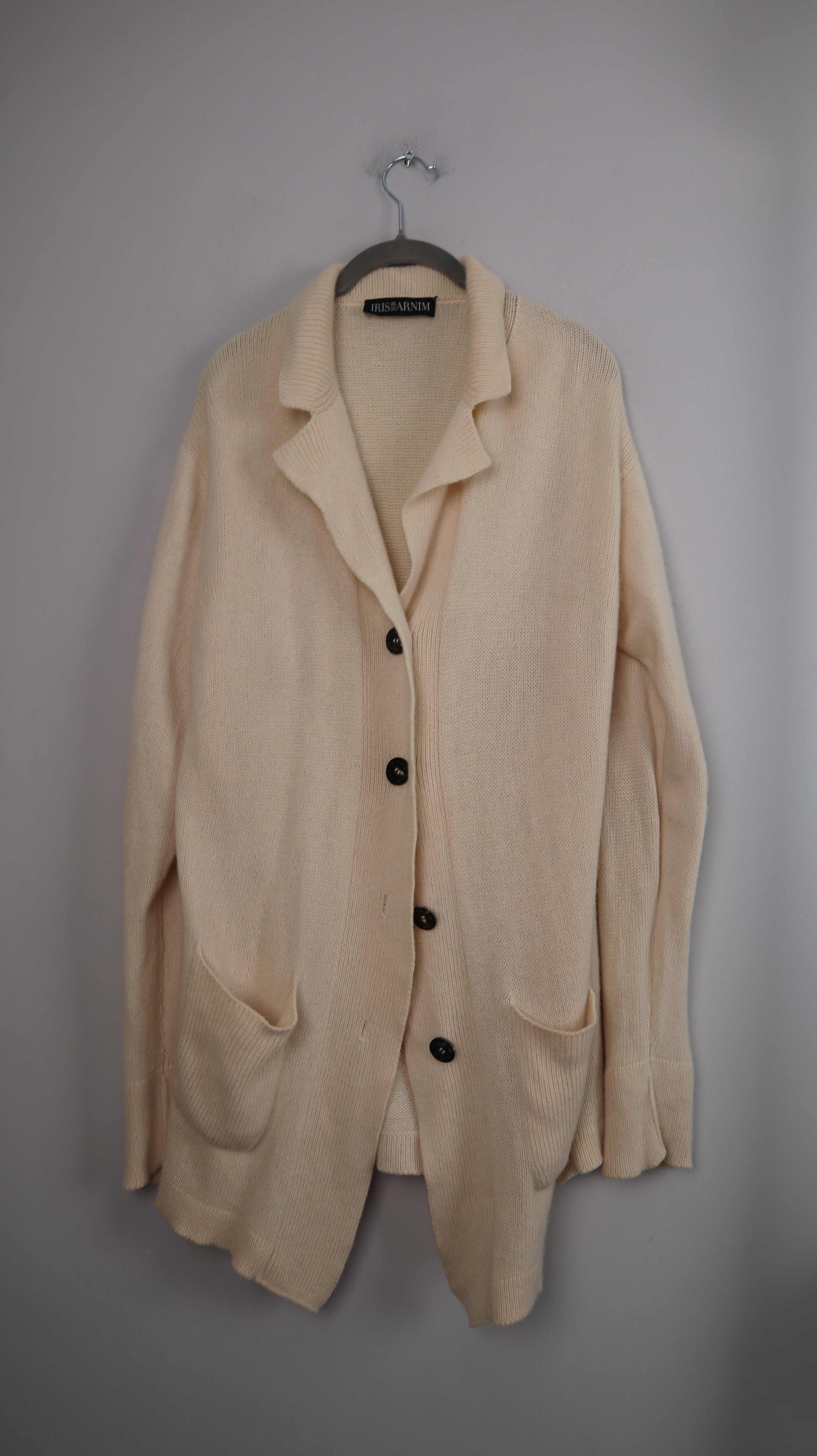 Iris von Arnim Strickjacke 40 L Creme Beige Cashmere Cardigan Jacke