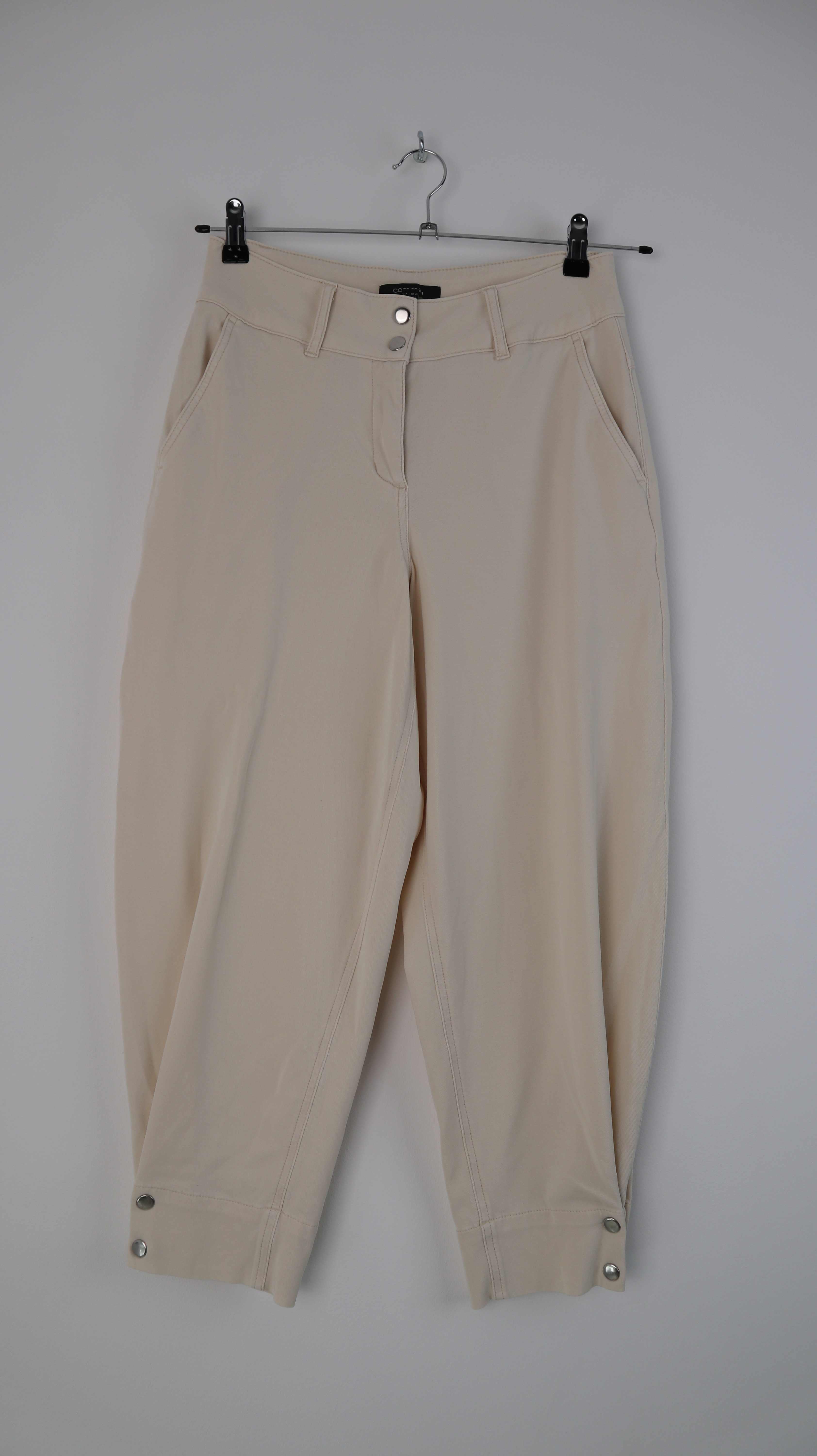 Comma Hose Beige 36 S Ballonhose Creme Stoffhose