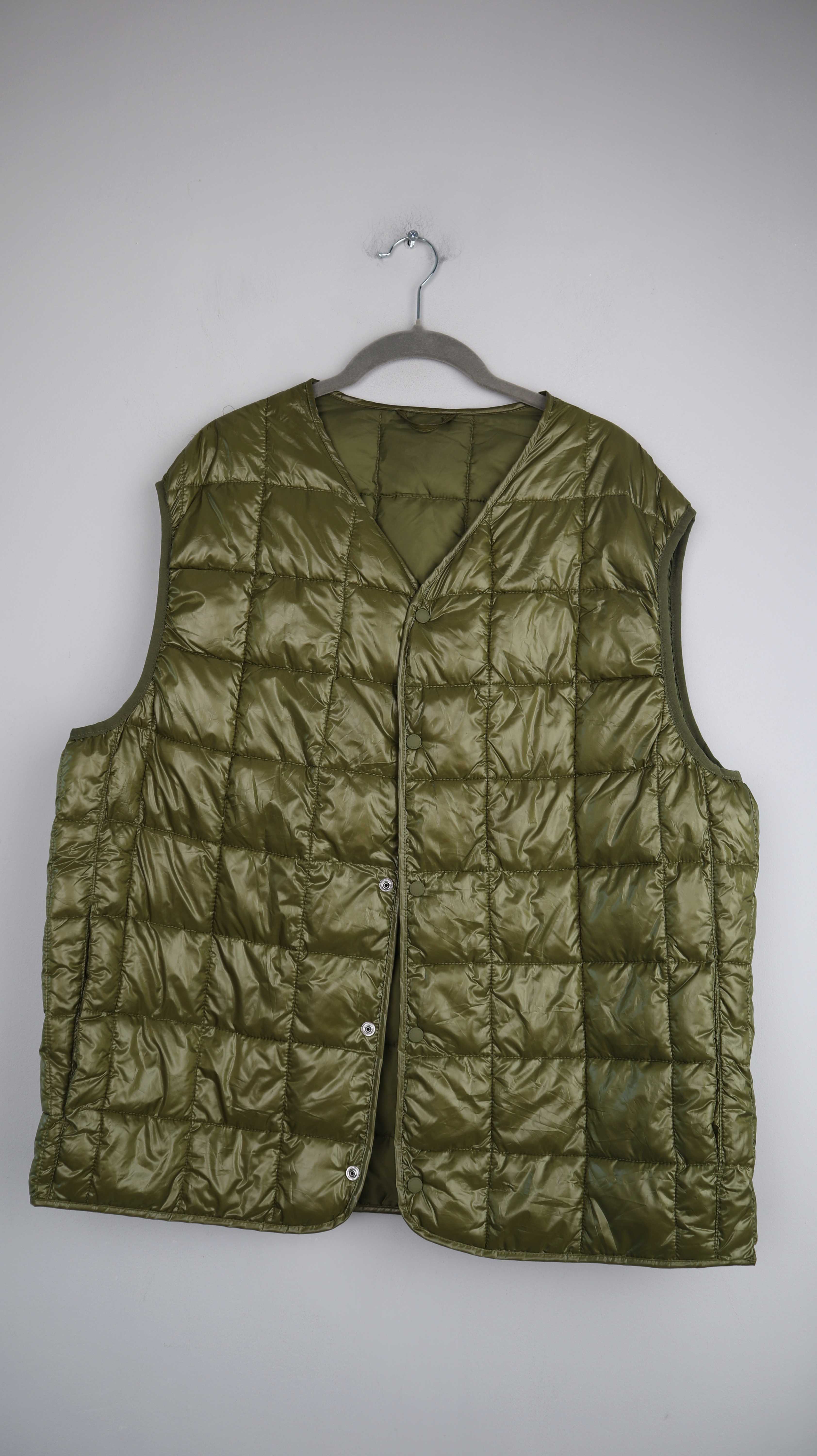 H&M Weste Grün Steppweste XL gesteppt Khaki Olivgrün