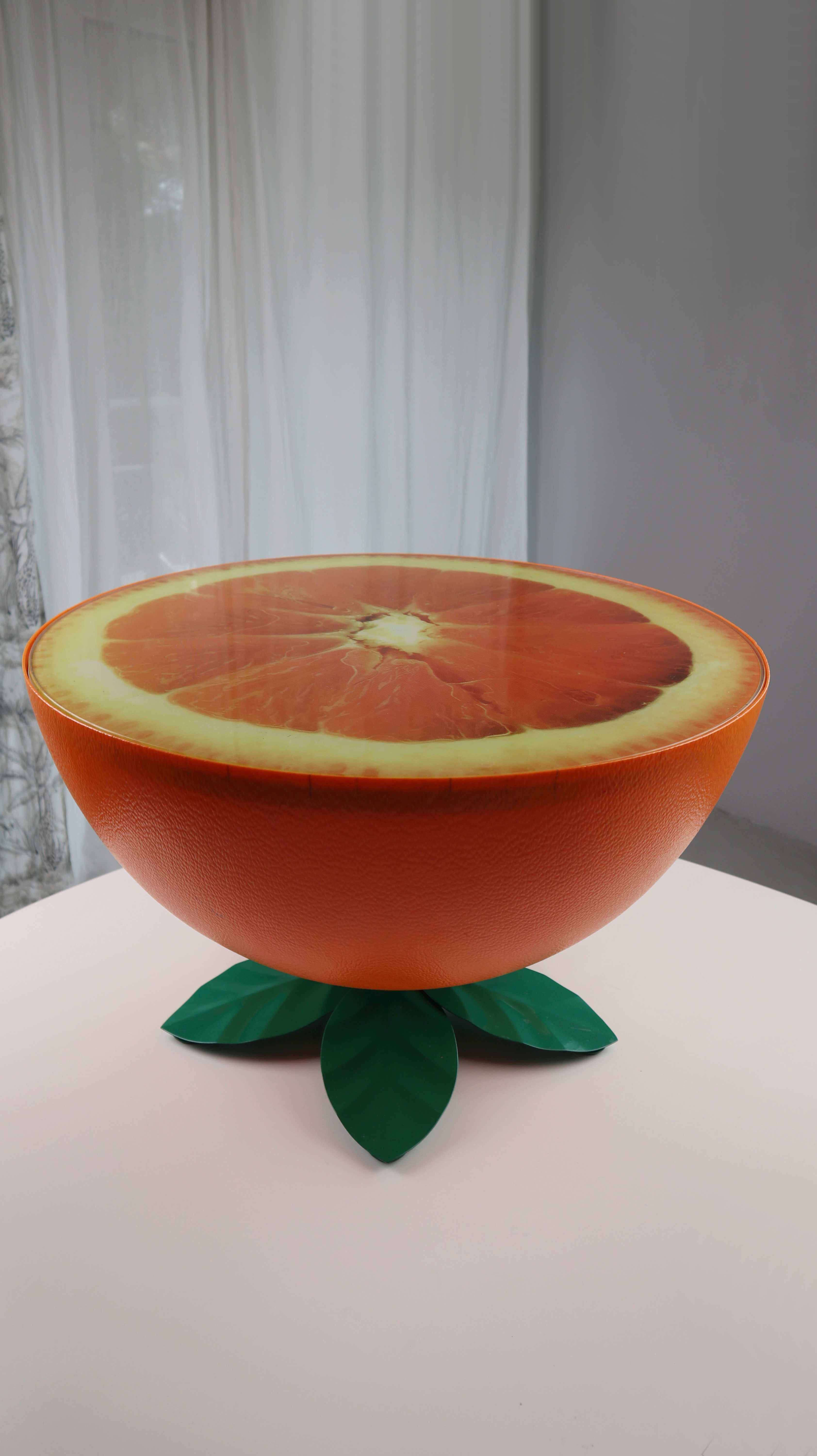 Tisch Couchtisch Orange Beistelltisch Design 70er Orange Grün Drehtisc – Handpicked pieces