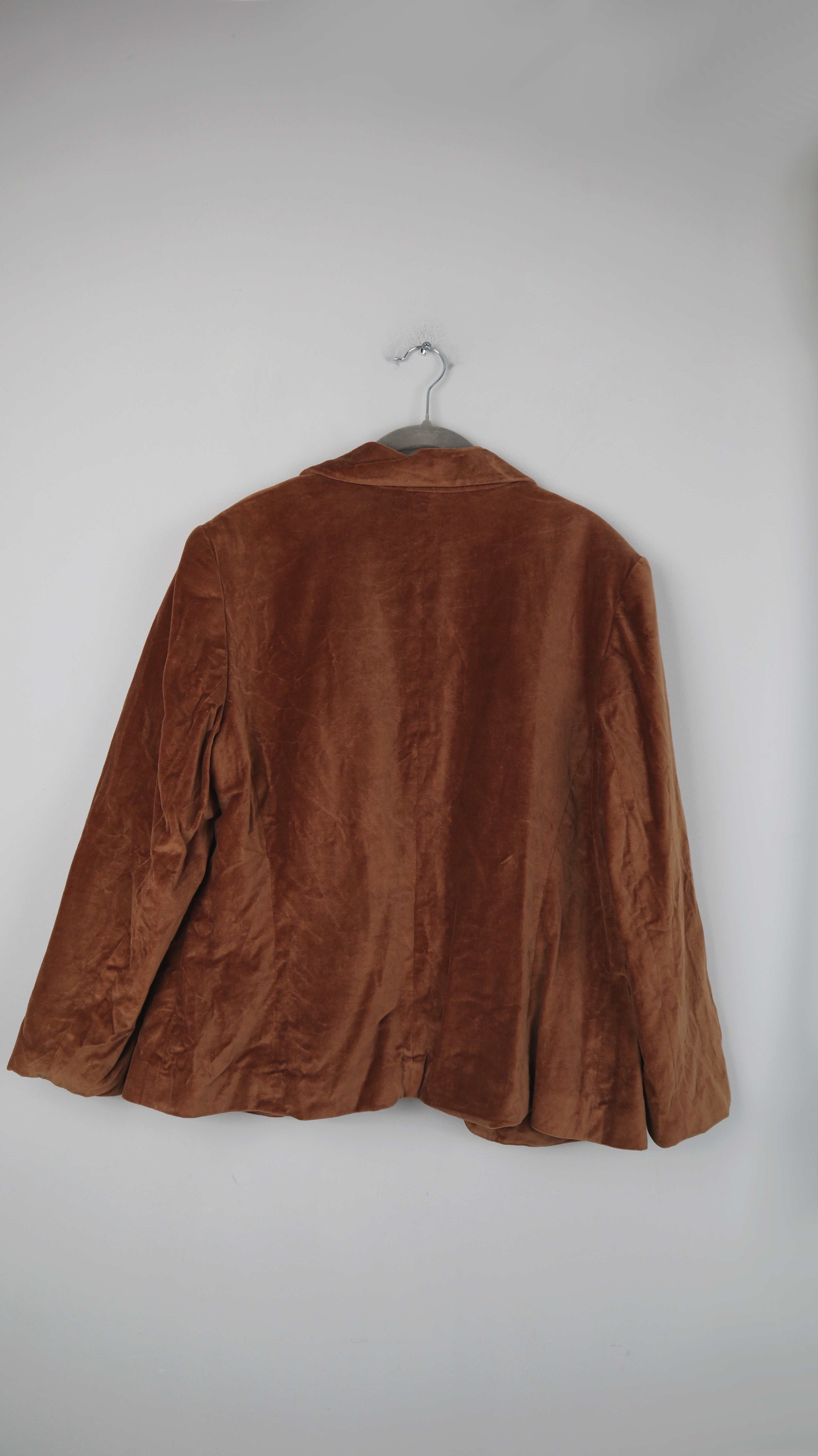 Blazer Samt braun 40 L Samtblazer Velvet Vintage
