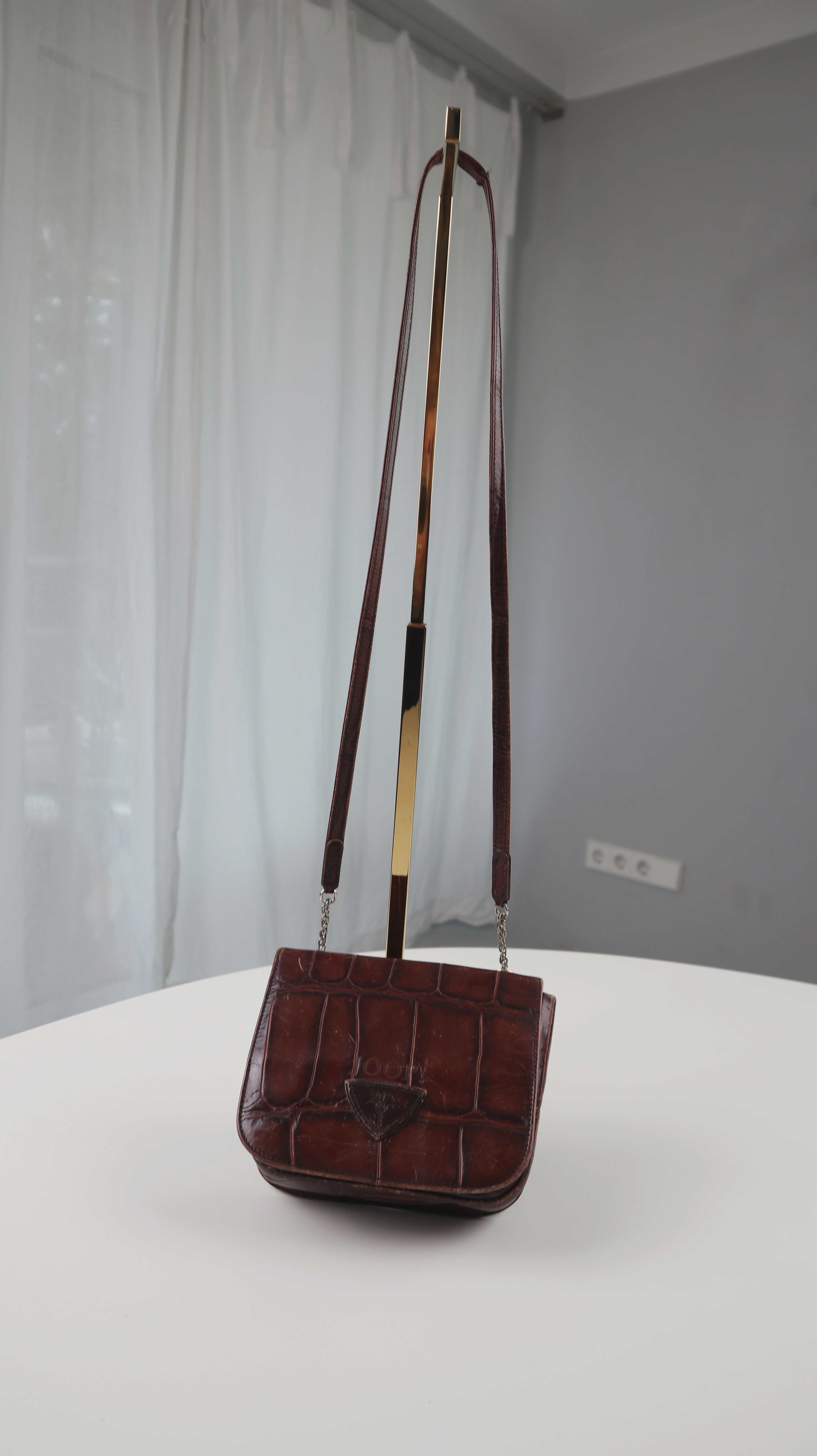 Joop Tasche Umhängetasche Braun Leder Ledertasche true Vintage