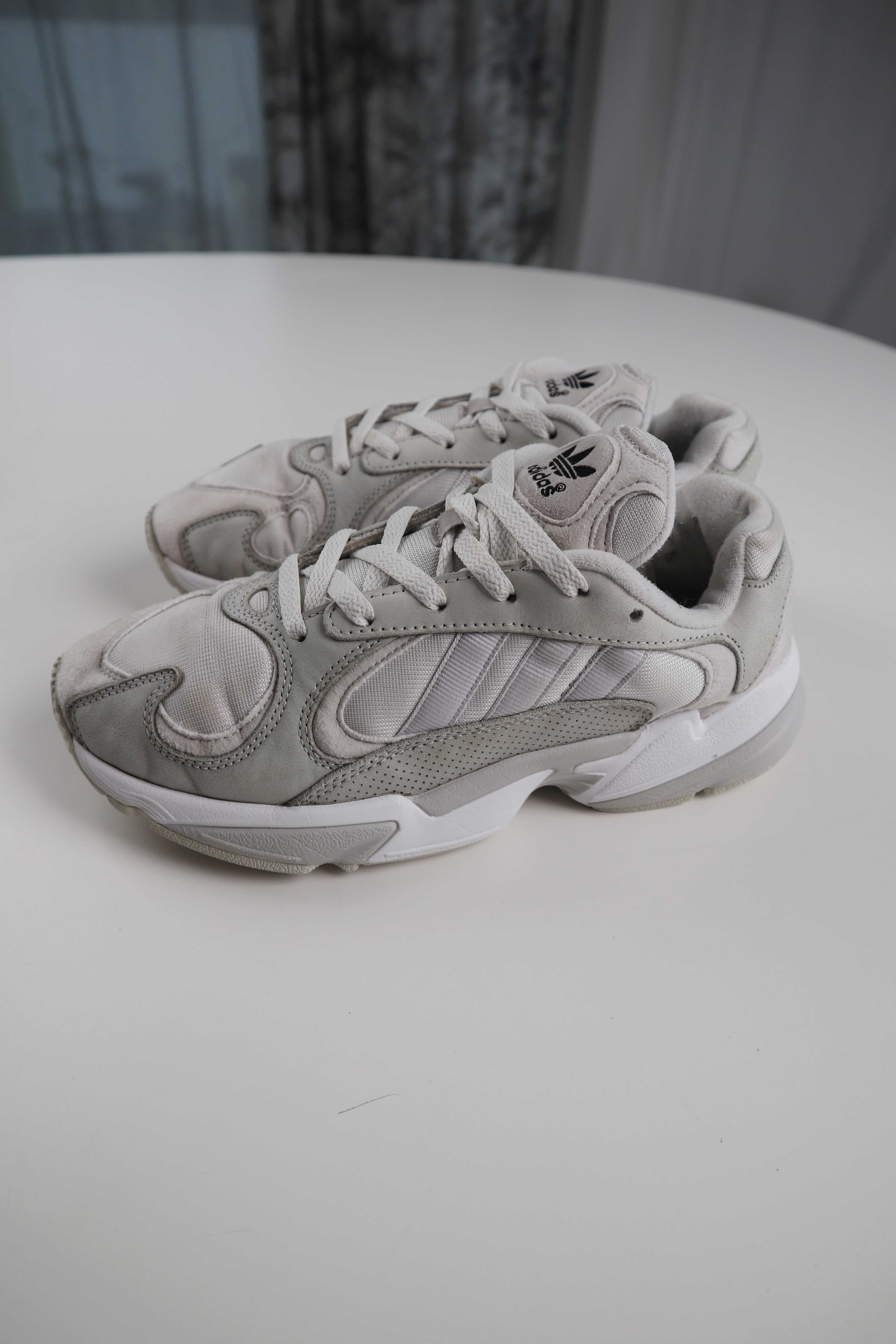 Adidas Torsion Sneaker Turnschuhe 40 Weiß Creme Grau Schnürer