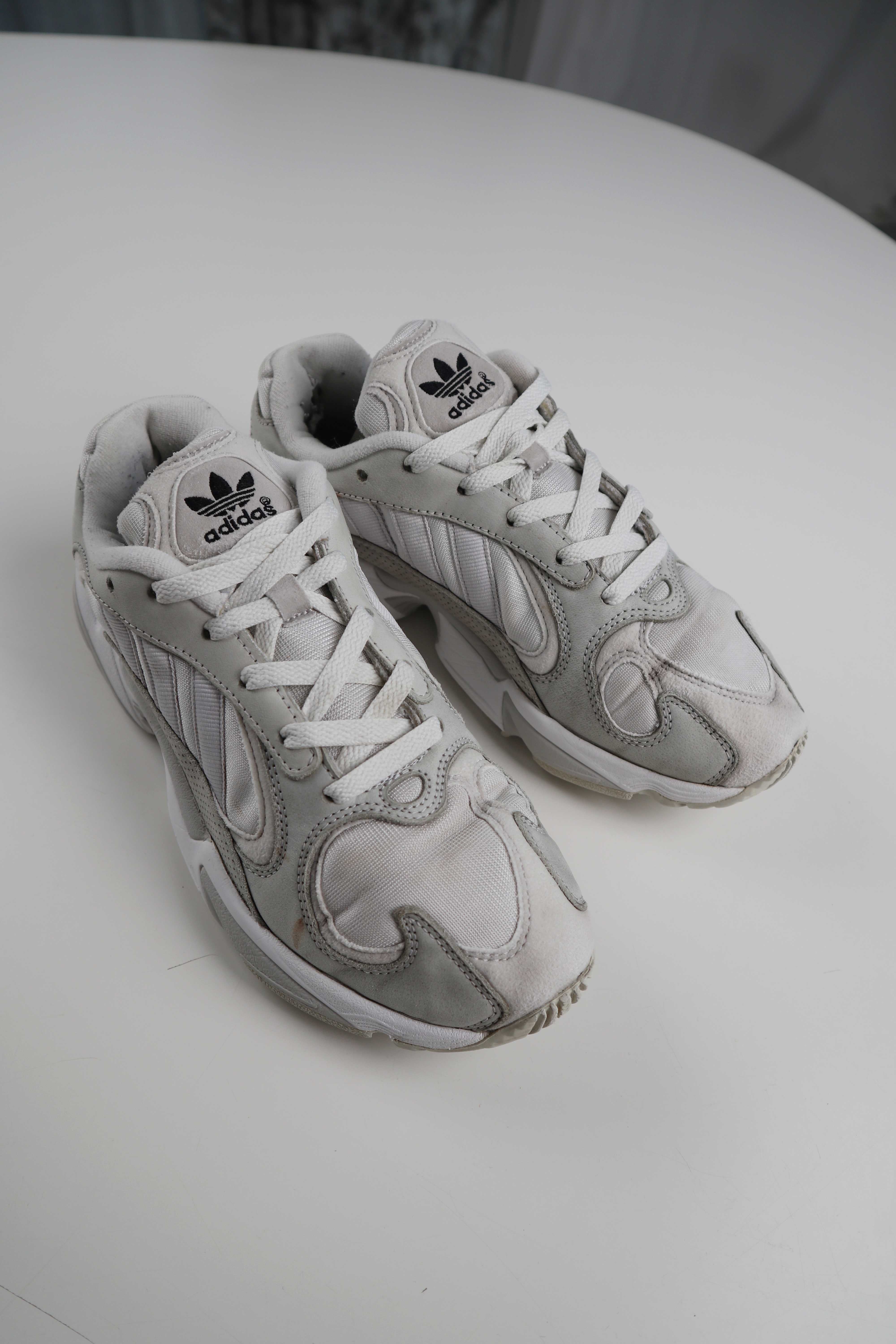 Adidas Torsion Sneaker Turnschuhe 40 Weiß Creme Grau Schnürer