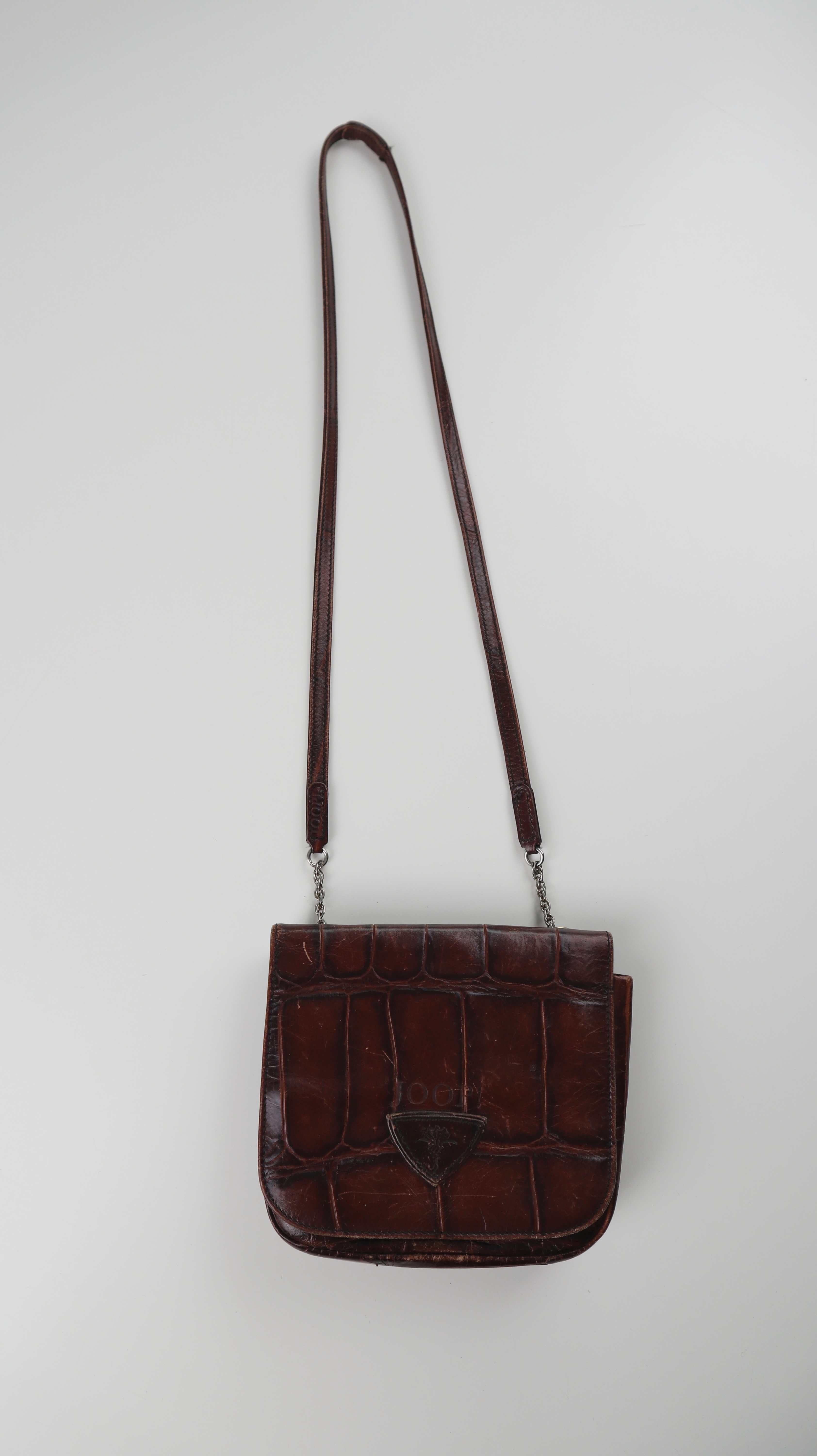 Joop Tasche Umhängetasche Braun Leder Ledertasche true Vintage