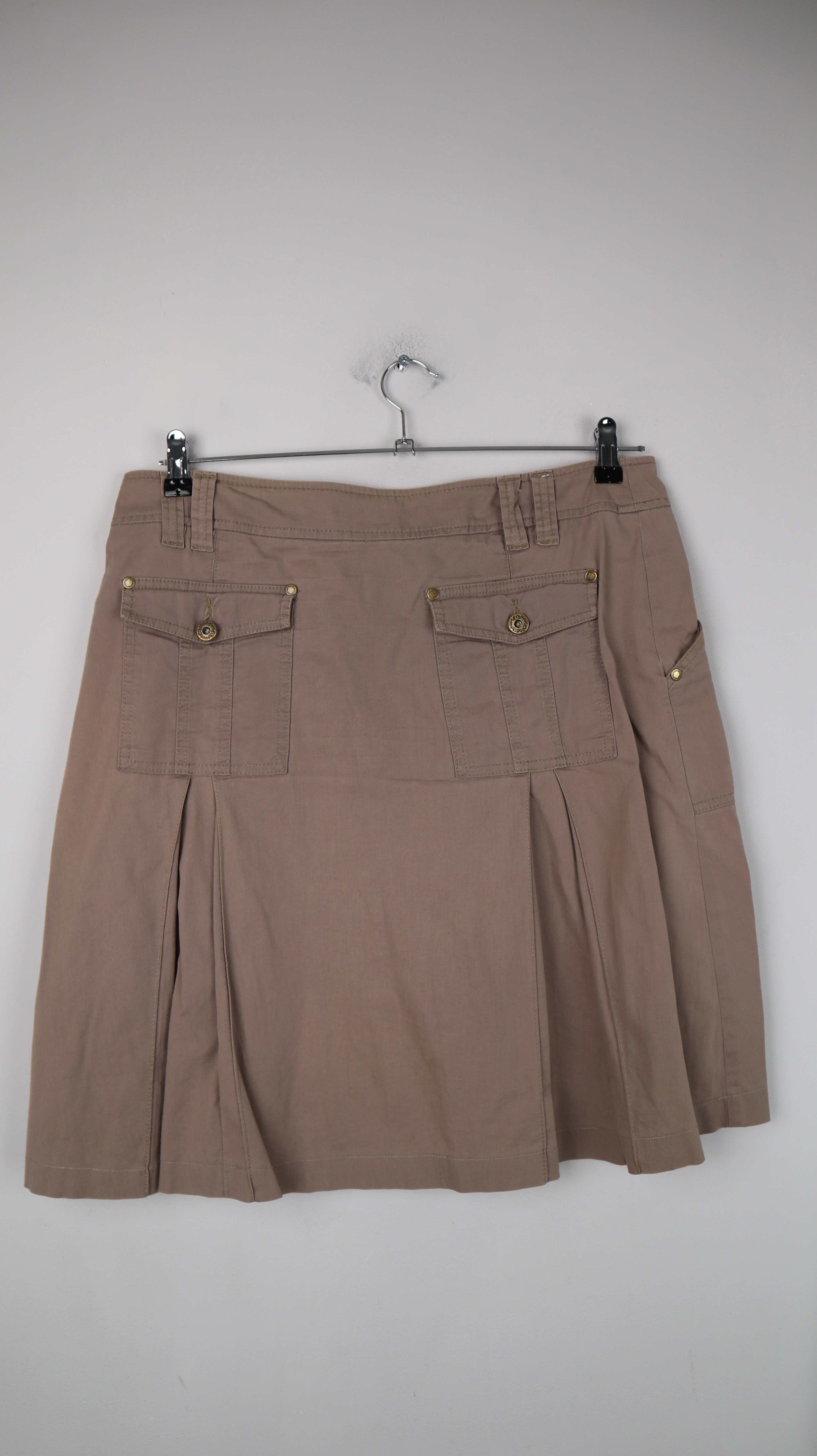 JOY Rock 42 braun Faltenrock Midi Sommerrock basic Midirock