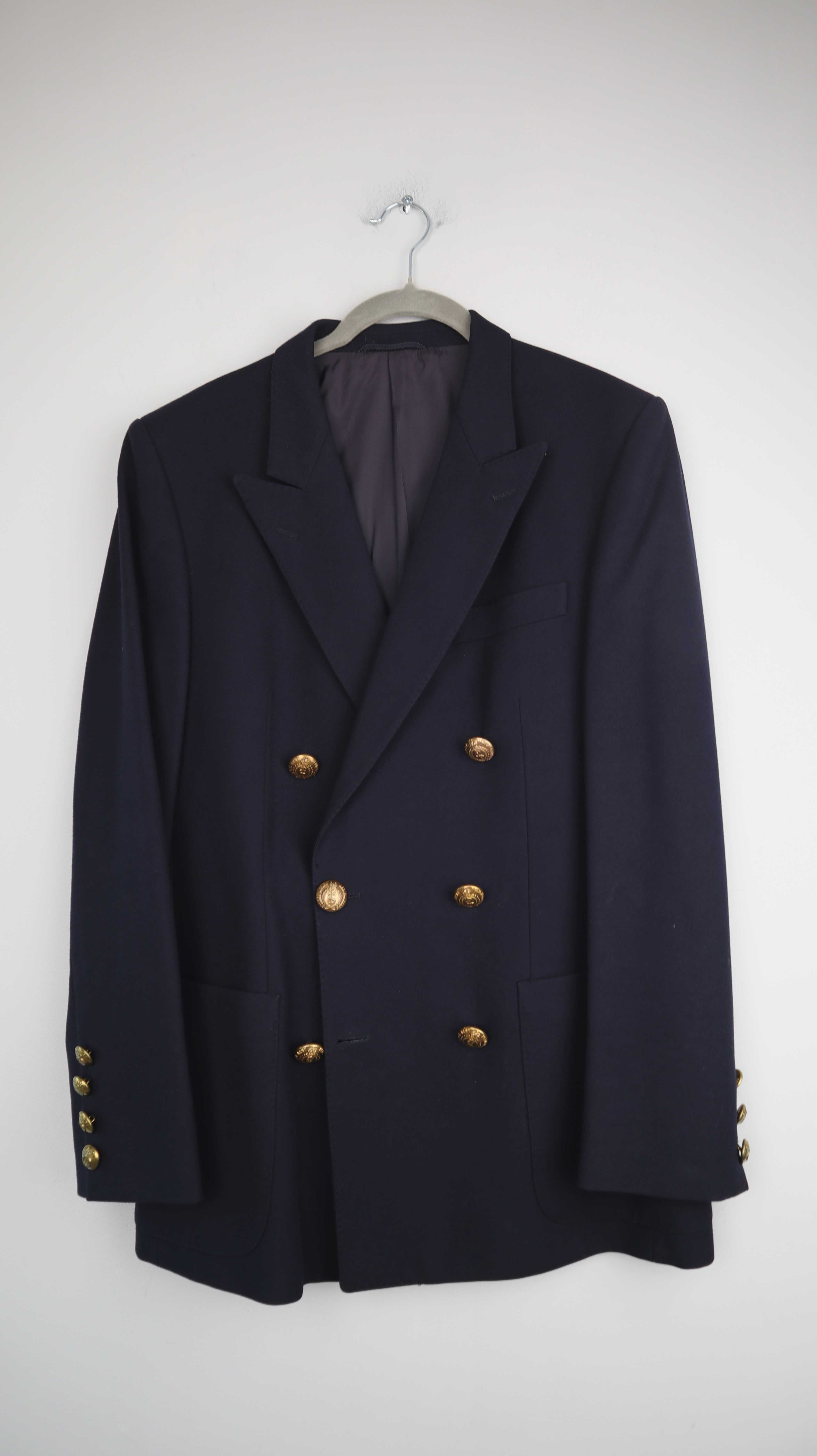 Britische Jacke Mantel Blazer Caban Dunkelblau Desch Jacket Medical Corps Royal Army