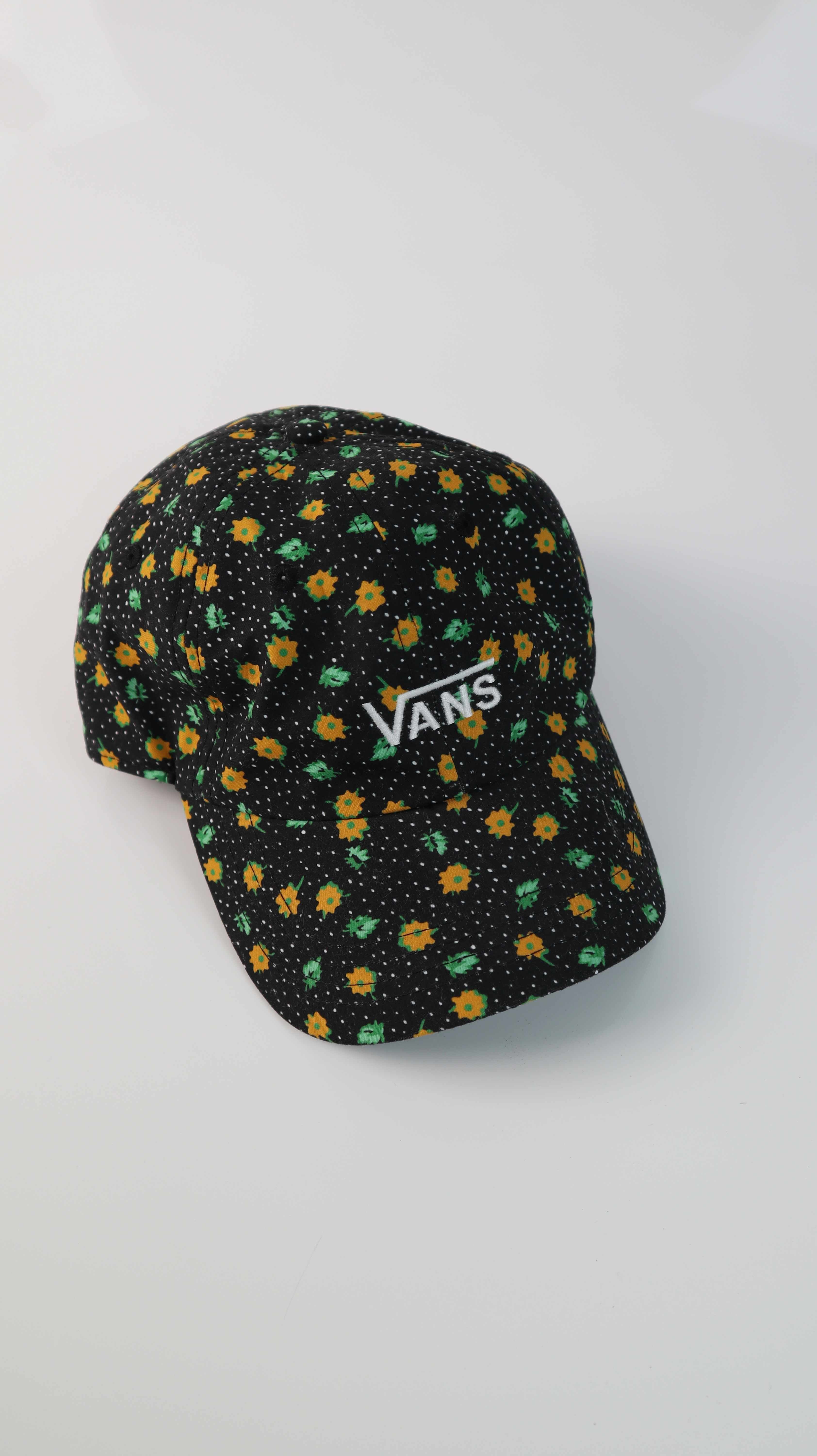 VANS Cap Mütze Kappe schwarz Blumen Schirmmütze