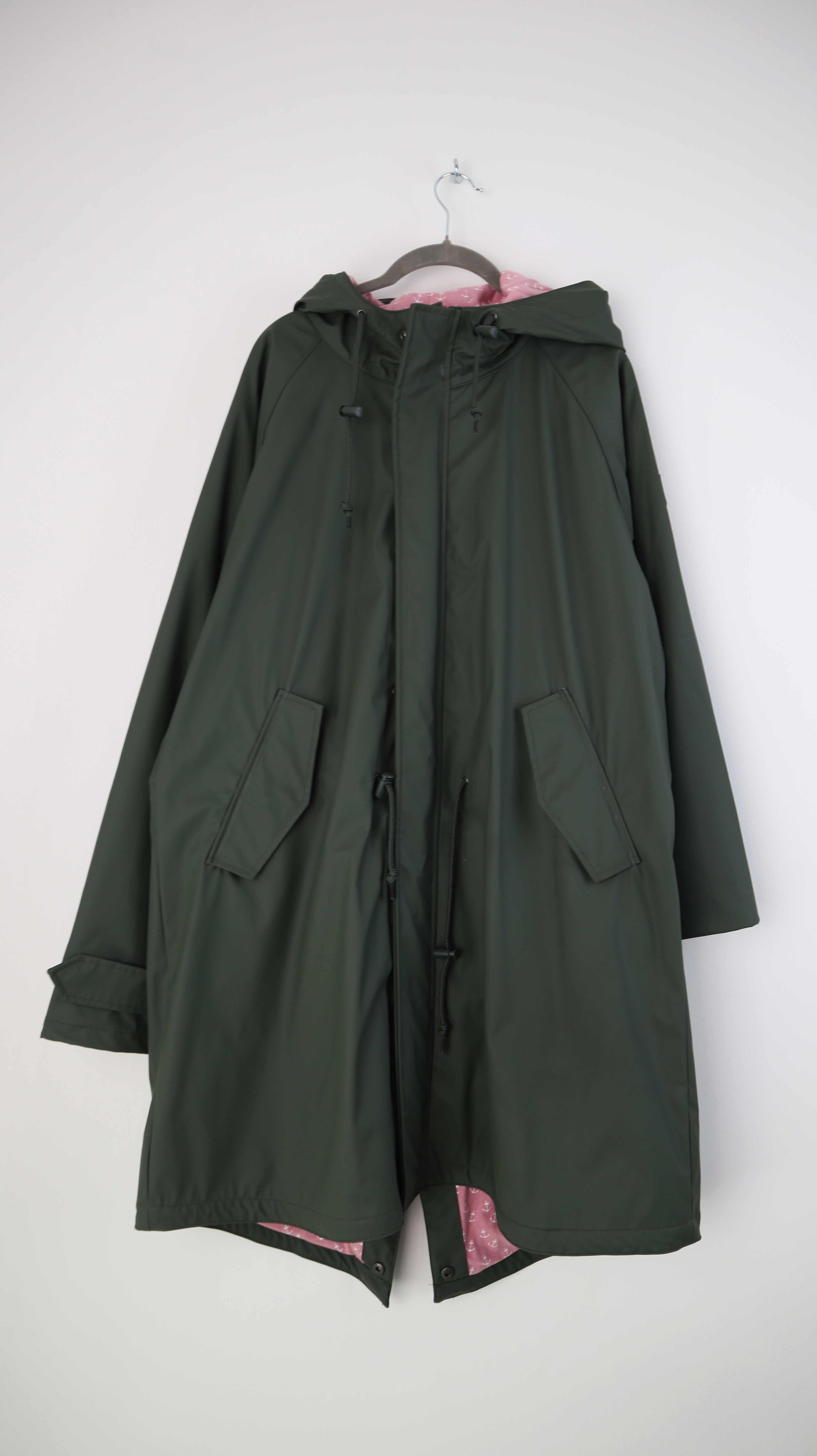 Derbe Jacke Regenjacke Regenmantel Grün 46 Regennerz