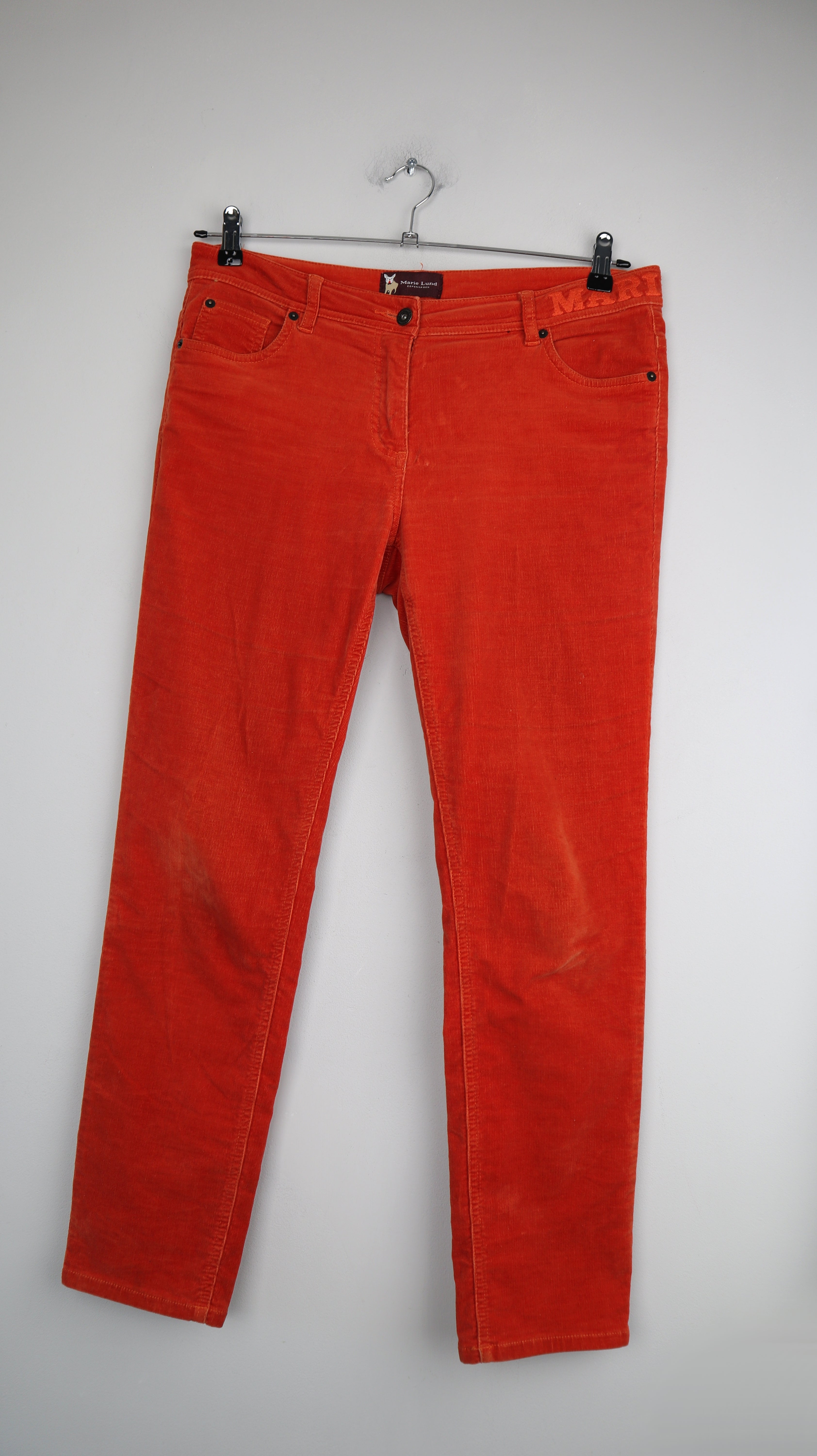 Marie Lund Hose Orange Cordhose 40 L Samt basic