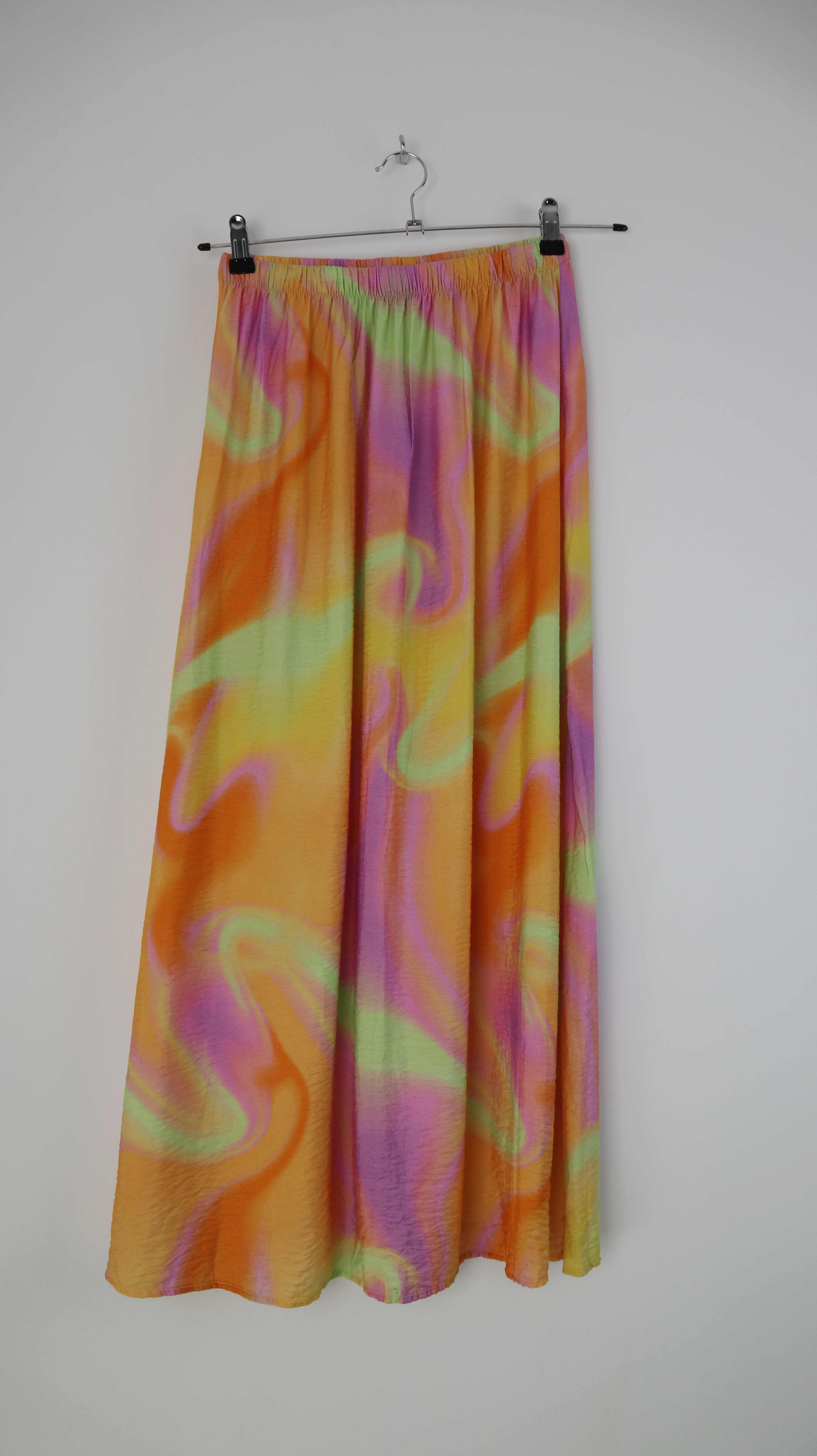 mbym Rock 38 M orange rosa bunt Midi Midirock