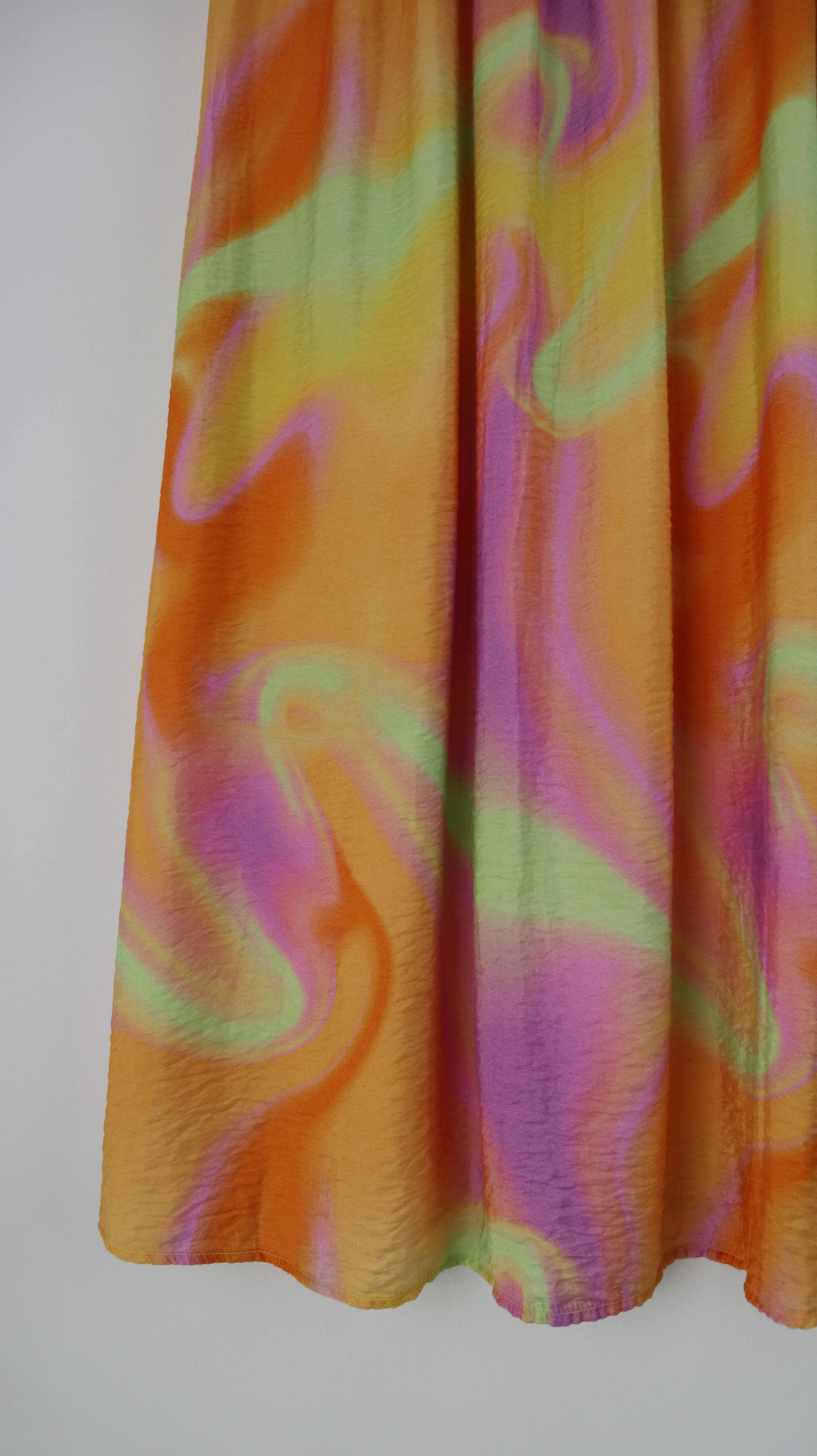 mbym Rock 38 M orange rosa bunt Midi Midirock