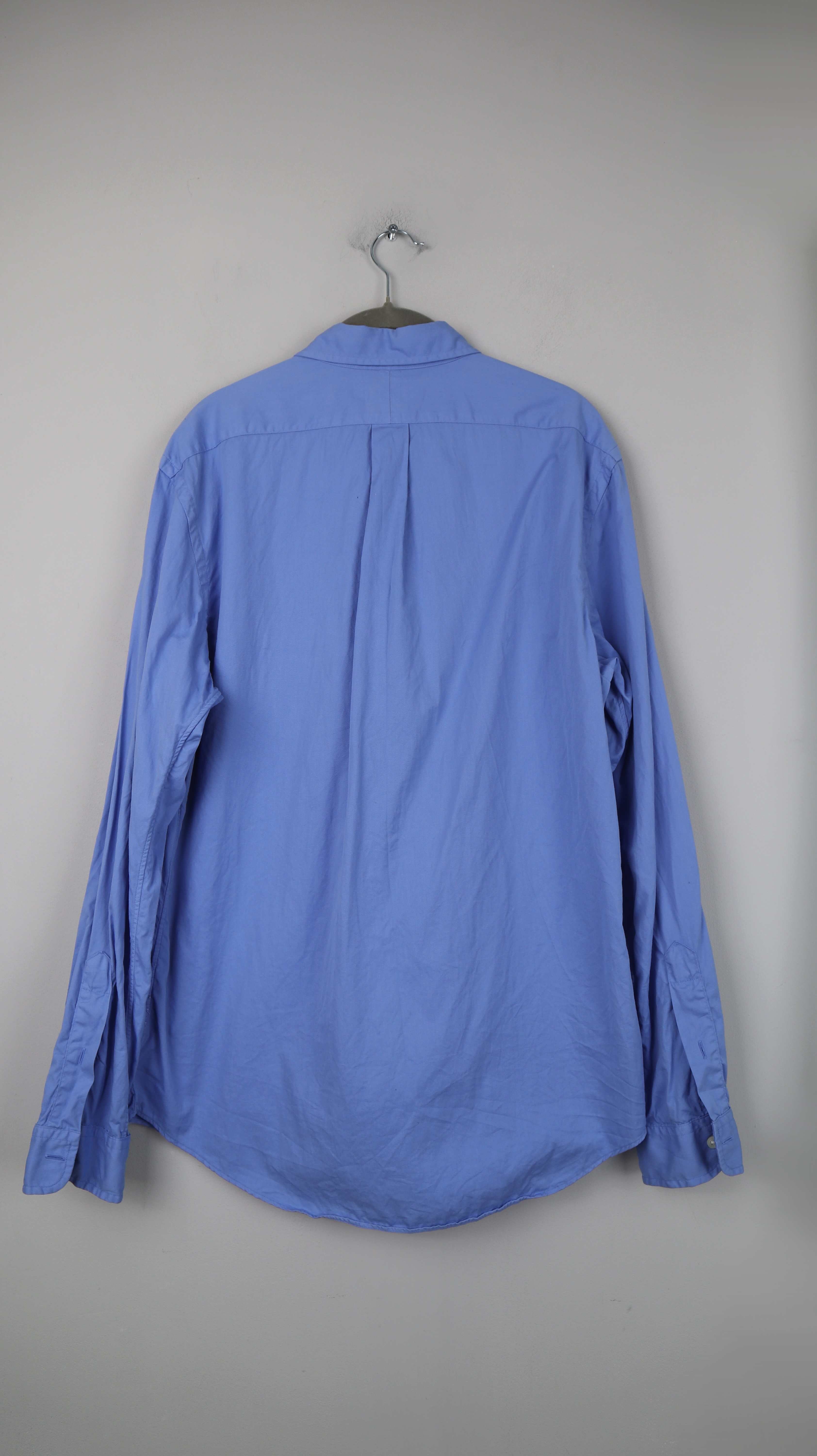 Ralph Lauren Hemd Blau L slim fit Gelb Feather Weight Twill Shirt Oberteil einfarbig