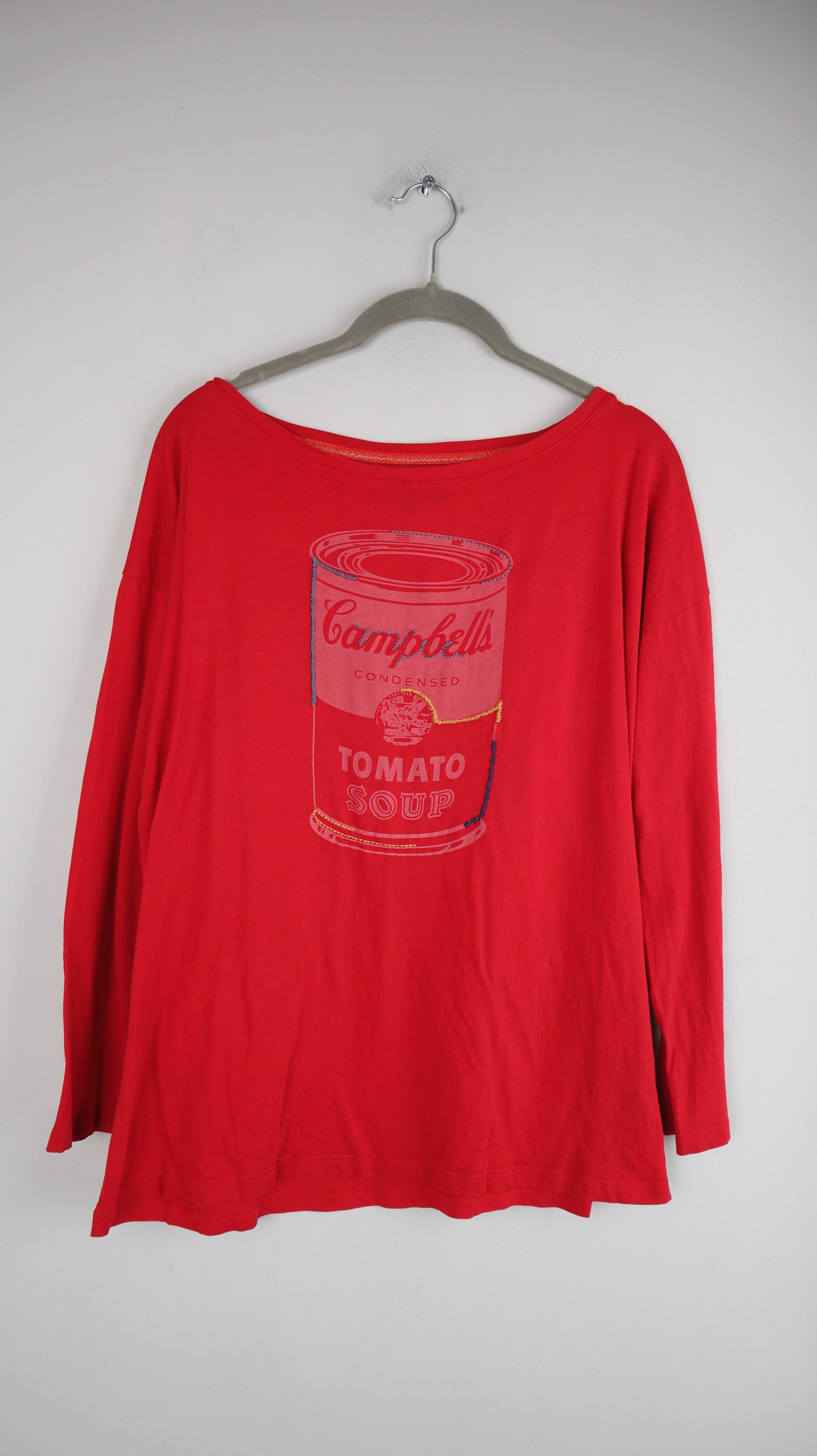 Andy Warhol x Pepe Jeans Shirt Campbelli rot Longsleeve 36 S