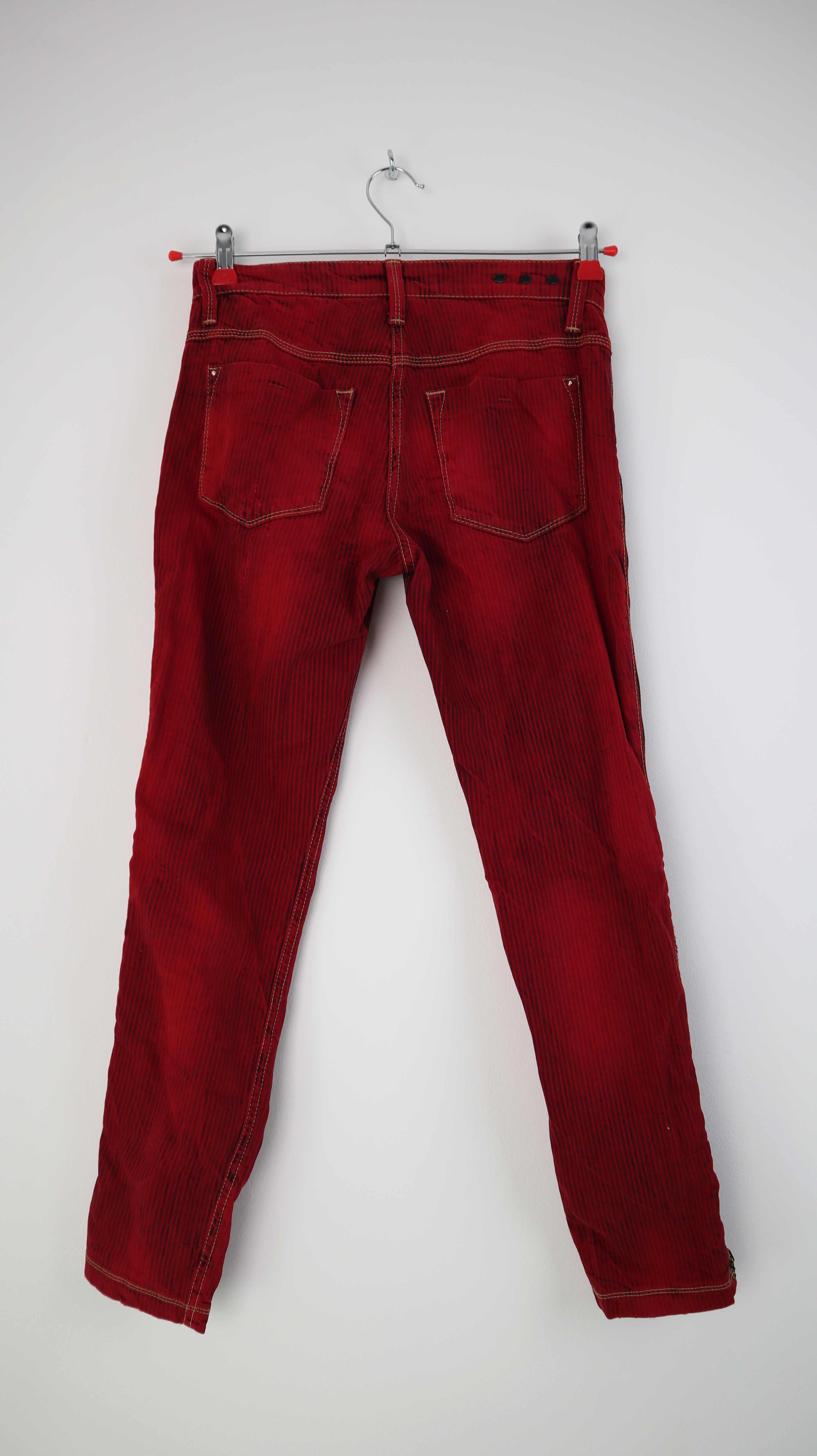 MAC Hose Rot 36 S 36/28 skinny clean zip it Reißverschluss