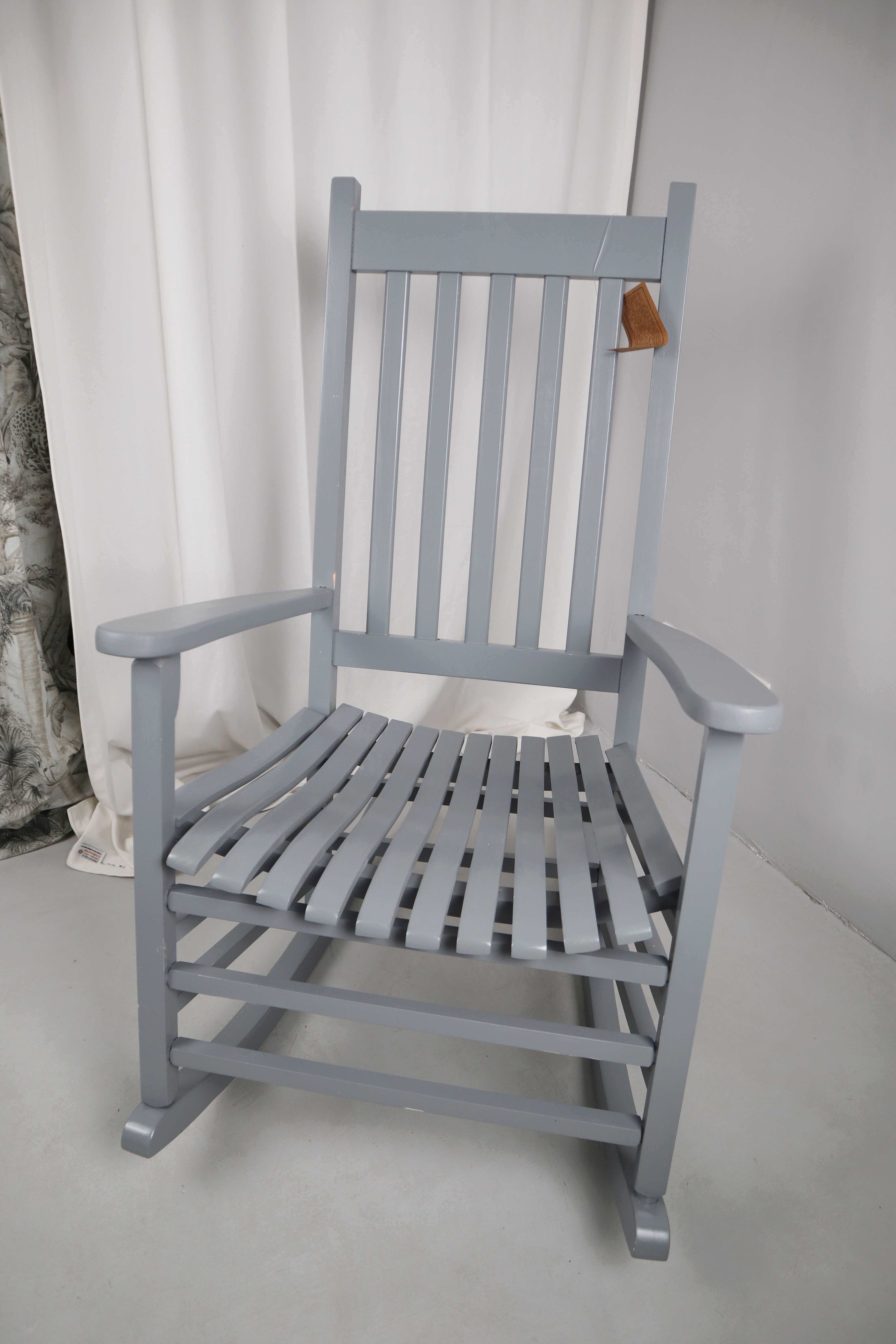 Deerberg Schaukelstuhl Grau Stuhl Sessel Gartenstuhl Outdoormöbel