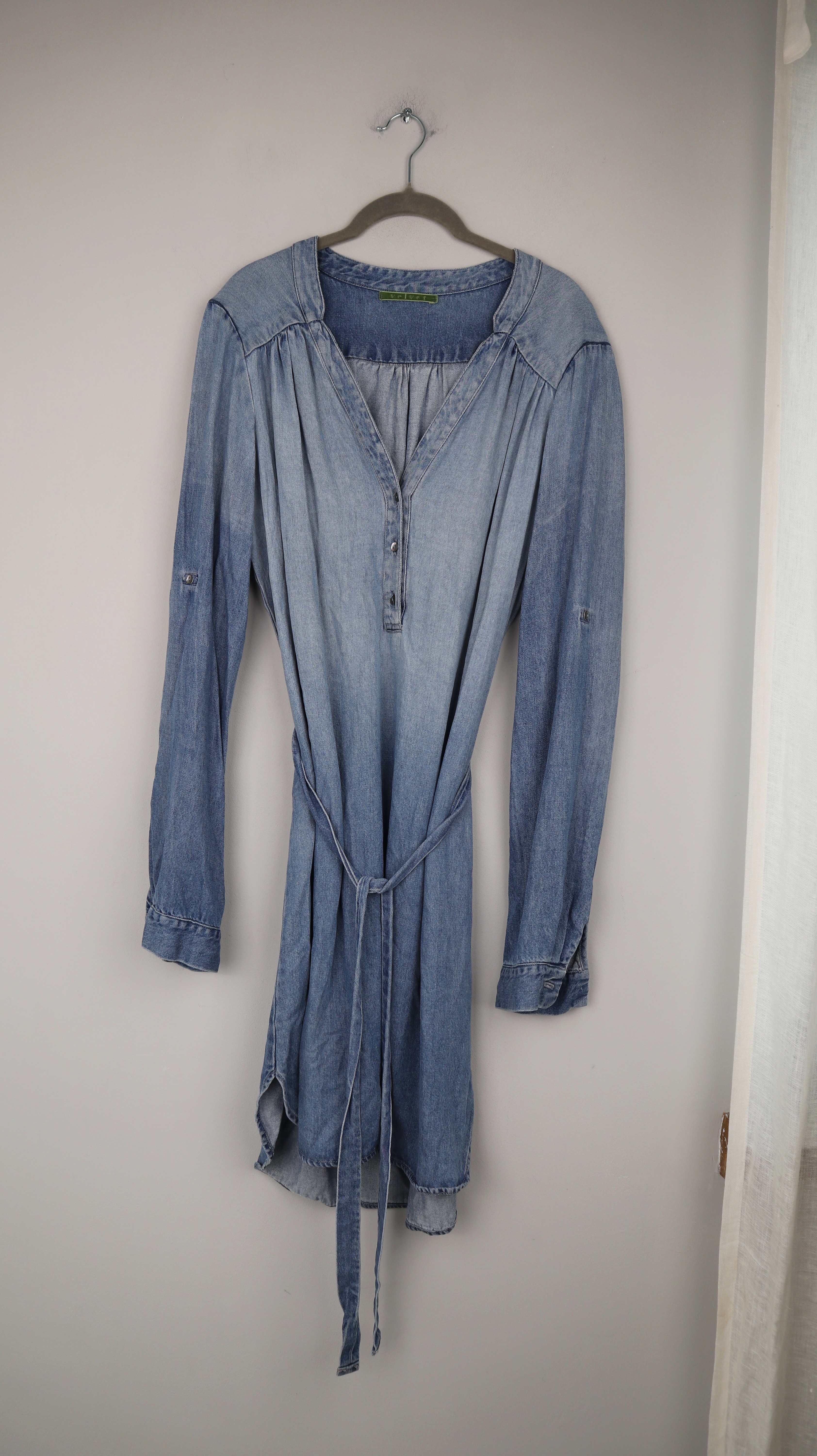 Velvet Kleid Jeanskleid Midi Midikleid 38 M Jeans denim blau