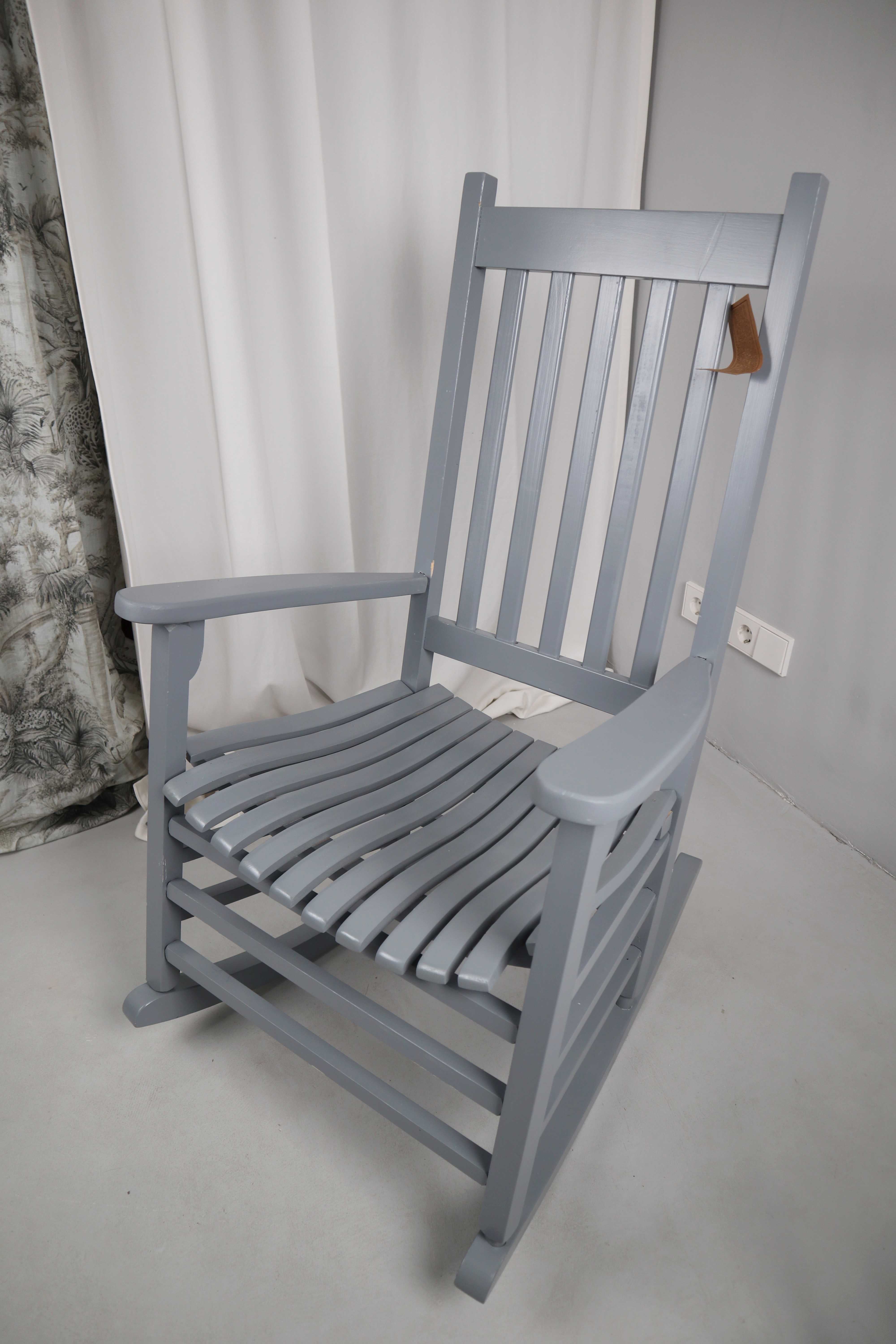 Deerberg Schaukelstuhl Grau Stuhl Sessel Gartenstuhl Outdoormöbel