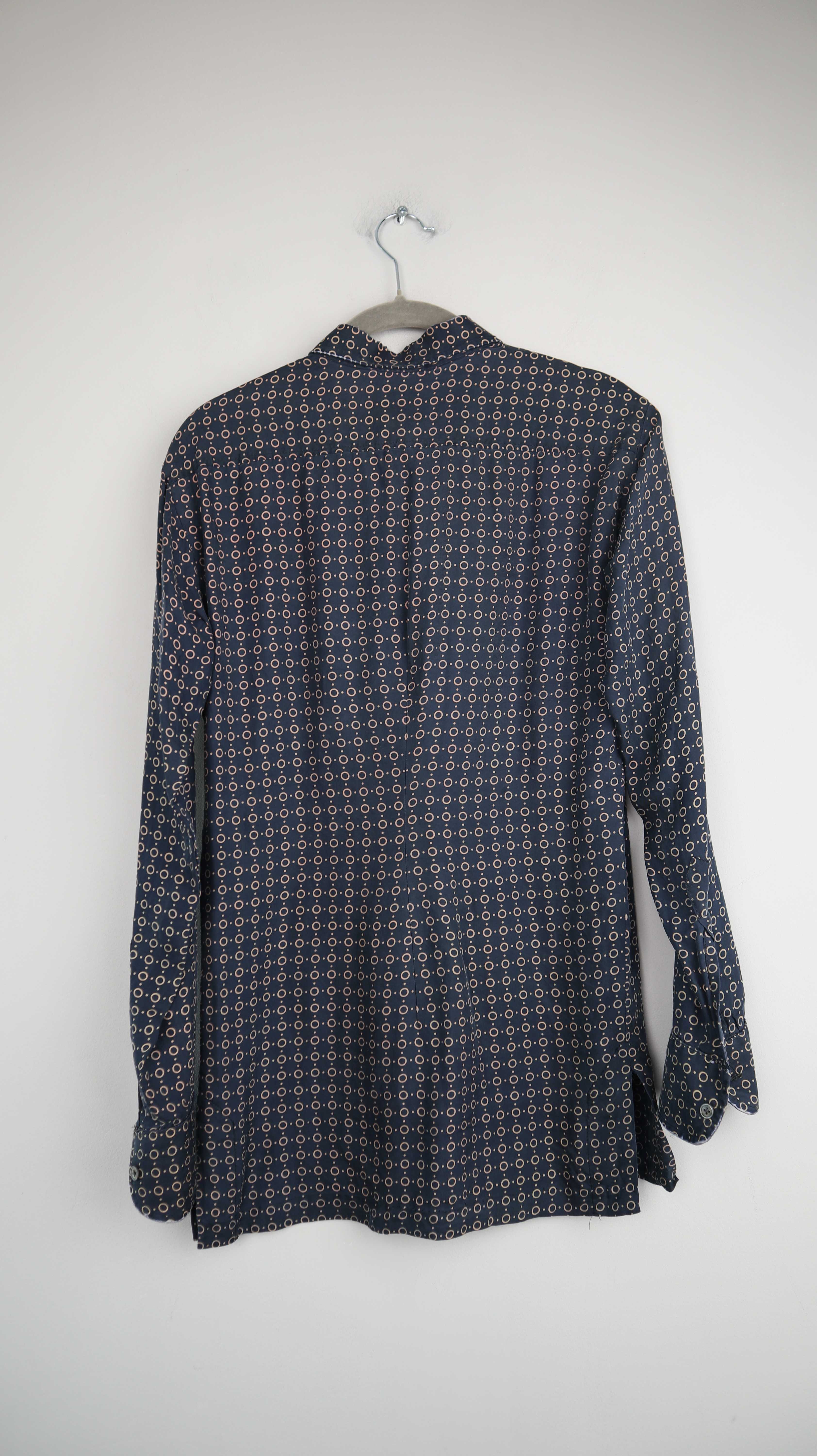 True Vintage Bluse Hemd Shirt Blau 36 S langärmlig