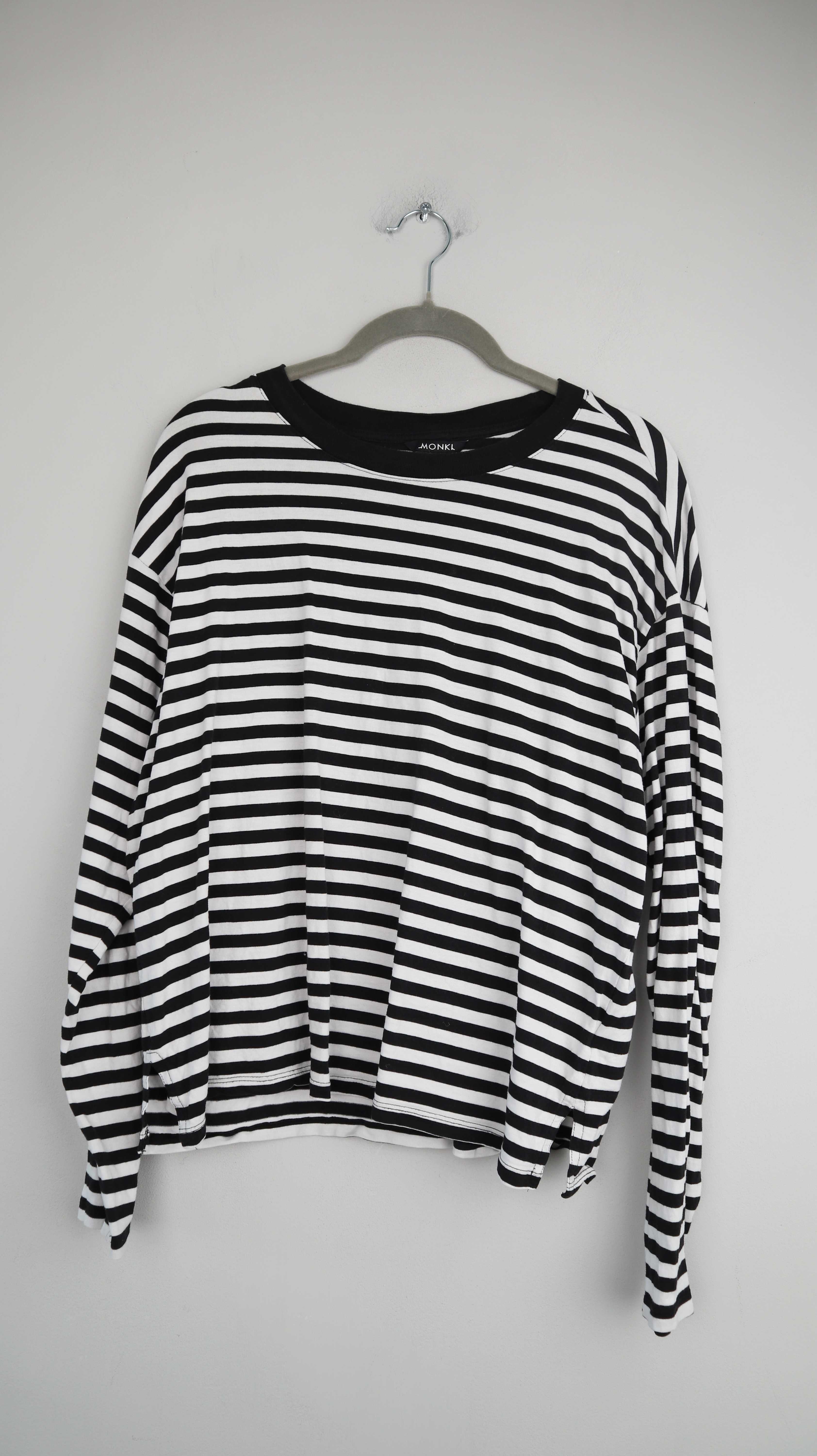 Monki Shirt Longsleeve gestreift Streifenshirt 38 M Pullover Oberteil