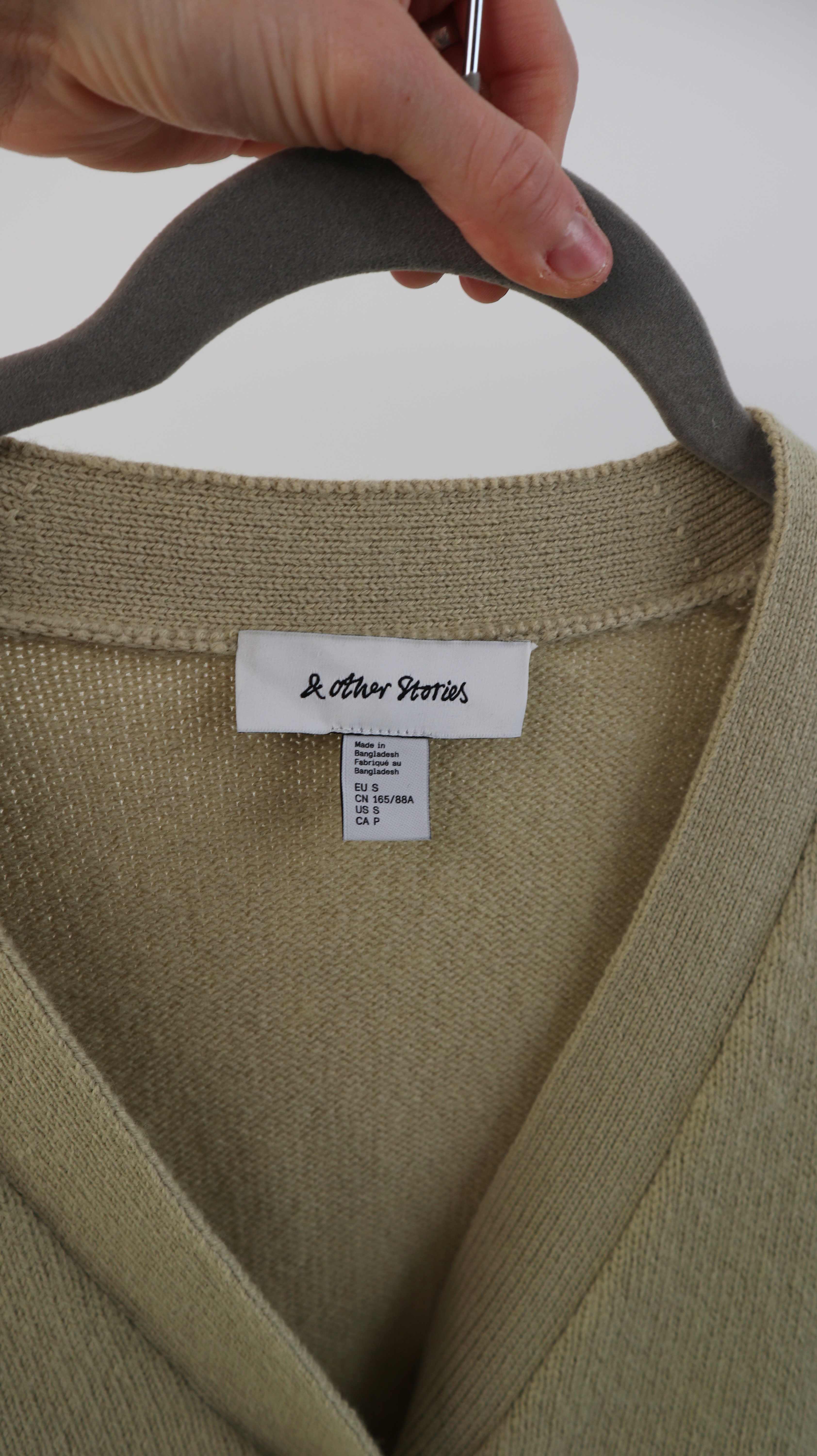 &other stories Strickjacke Cardigan Wolle gestrickt 36 S