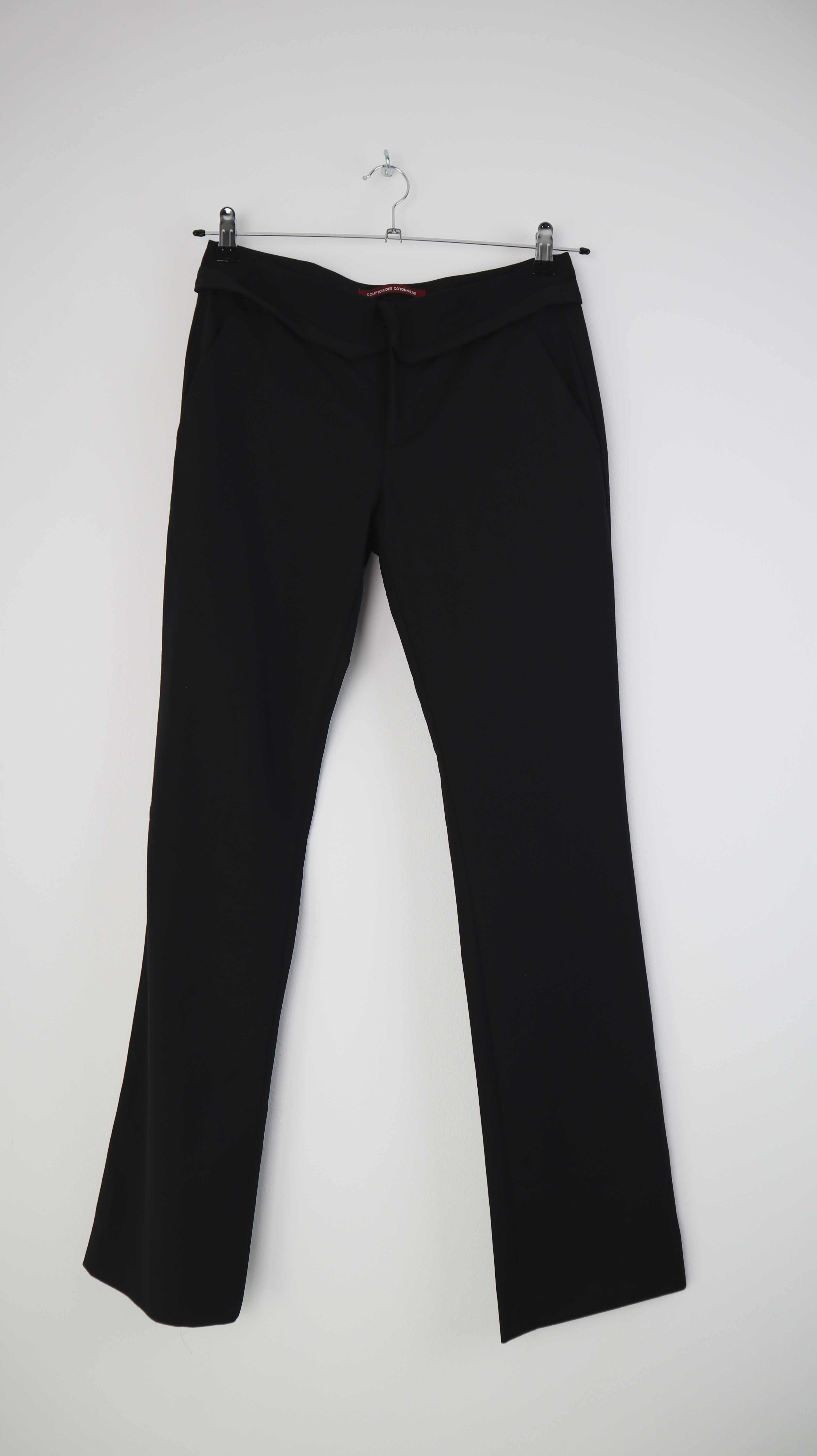 comptoir des cotonniers Hose schwarz 36 S Wollhose straight fit