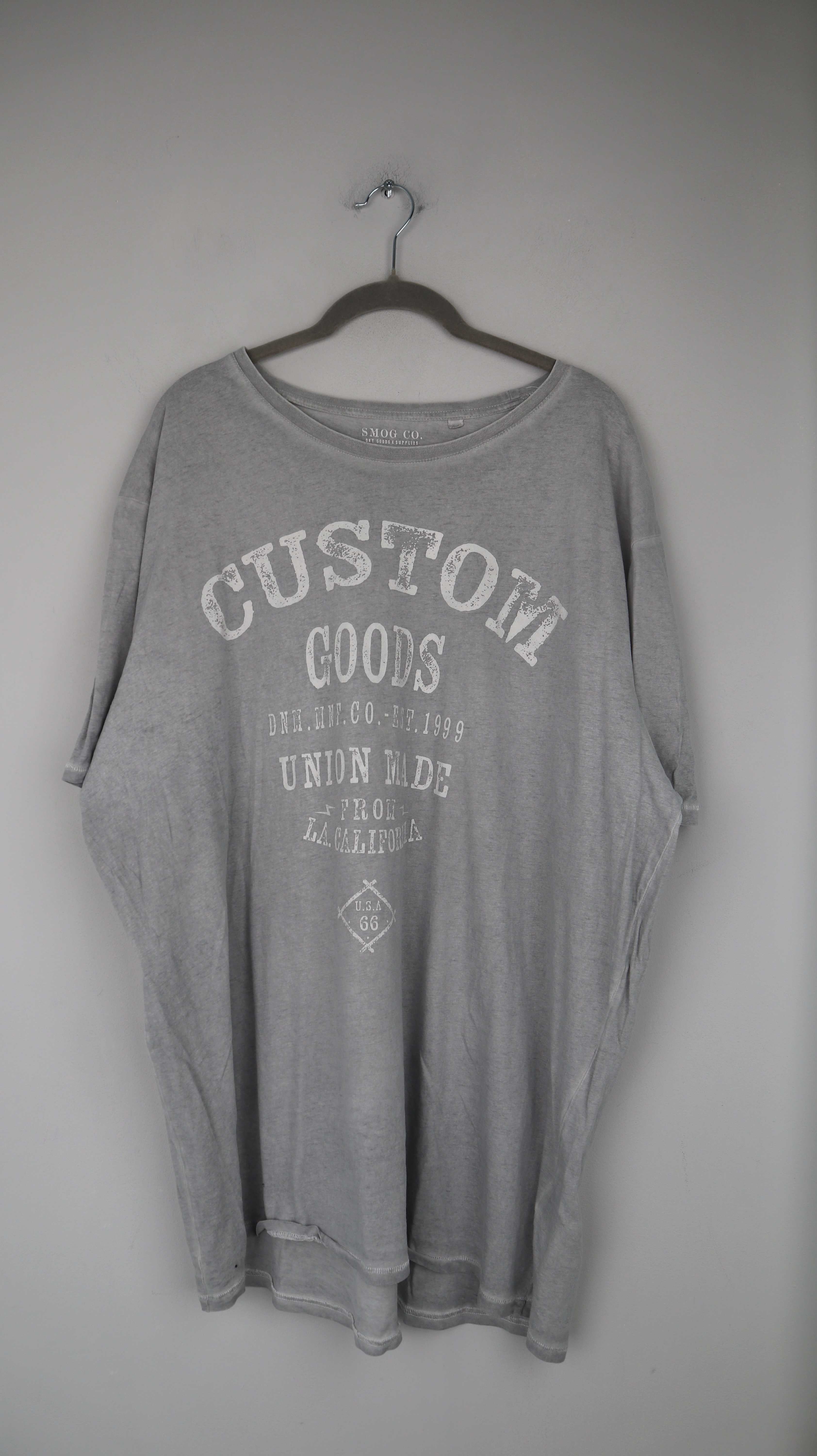 Smog Shirt grau Oversized T-Shirt basic XXL
