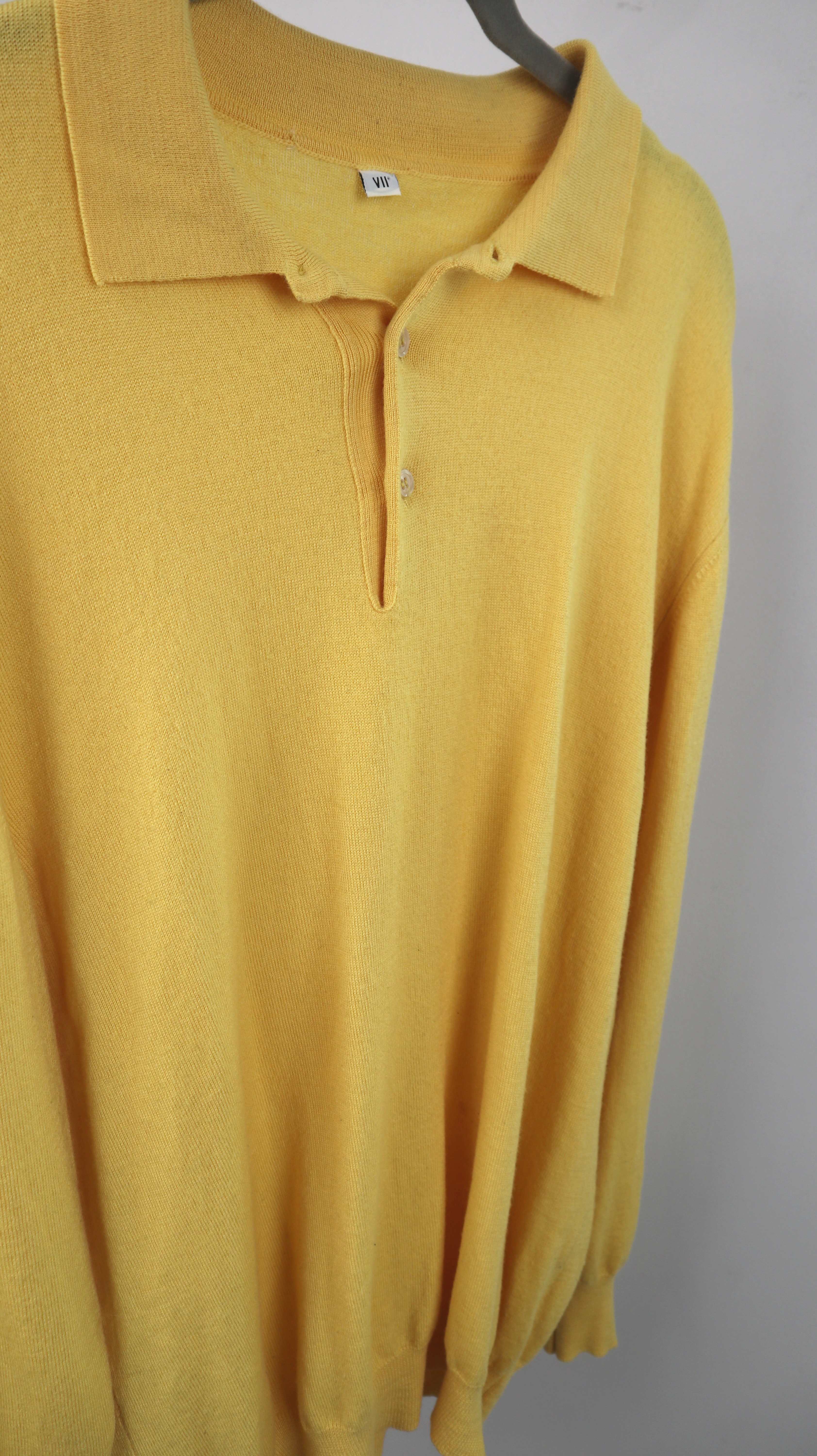 True Vintage Pullover Gelb Cashmere Wolle M Strickpullover