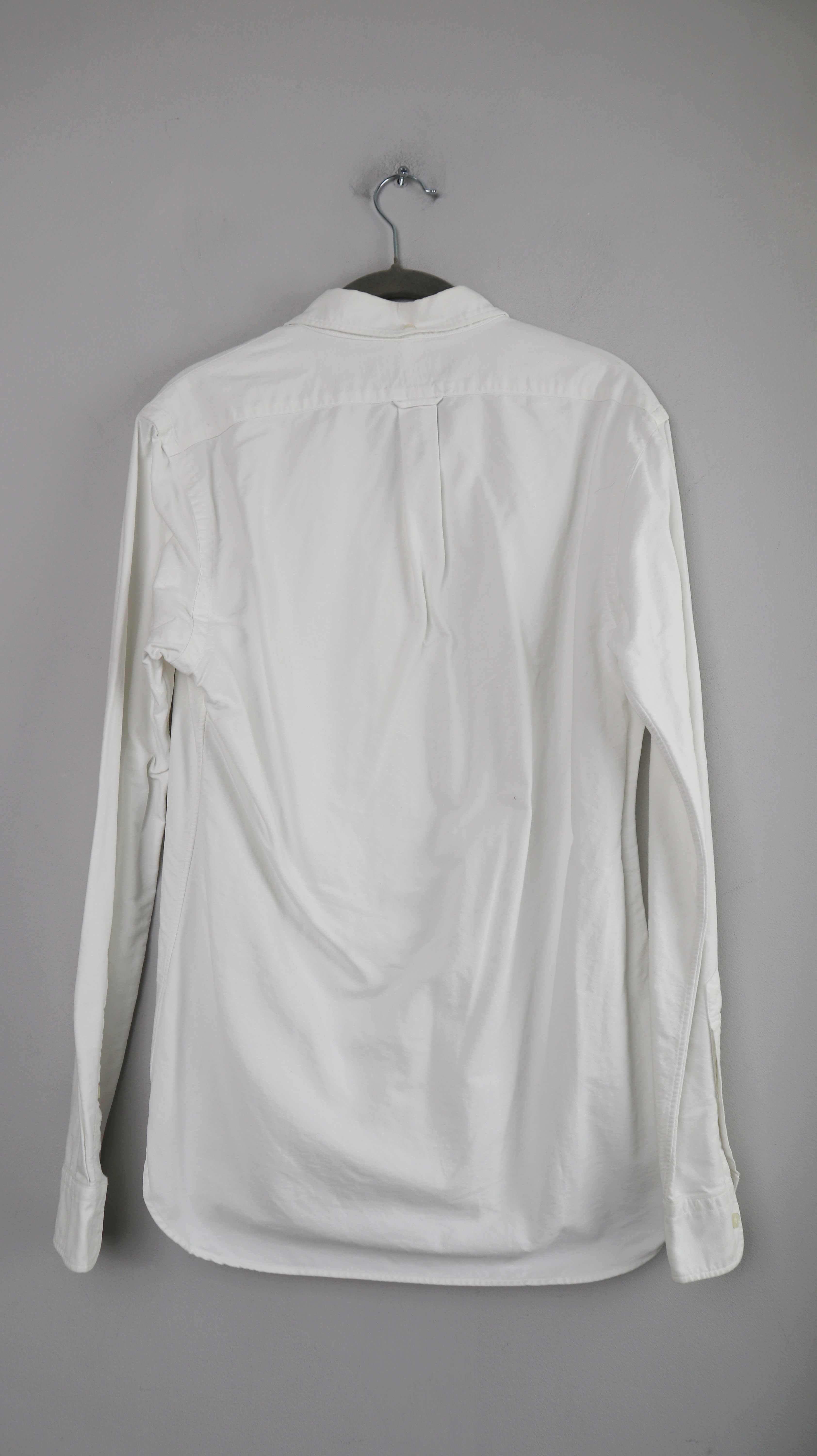 Ralph Lauren Hemd weiß slim fit 36 S Langarm basic Bluse Oberteil