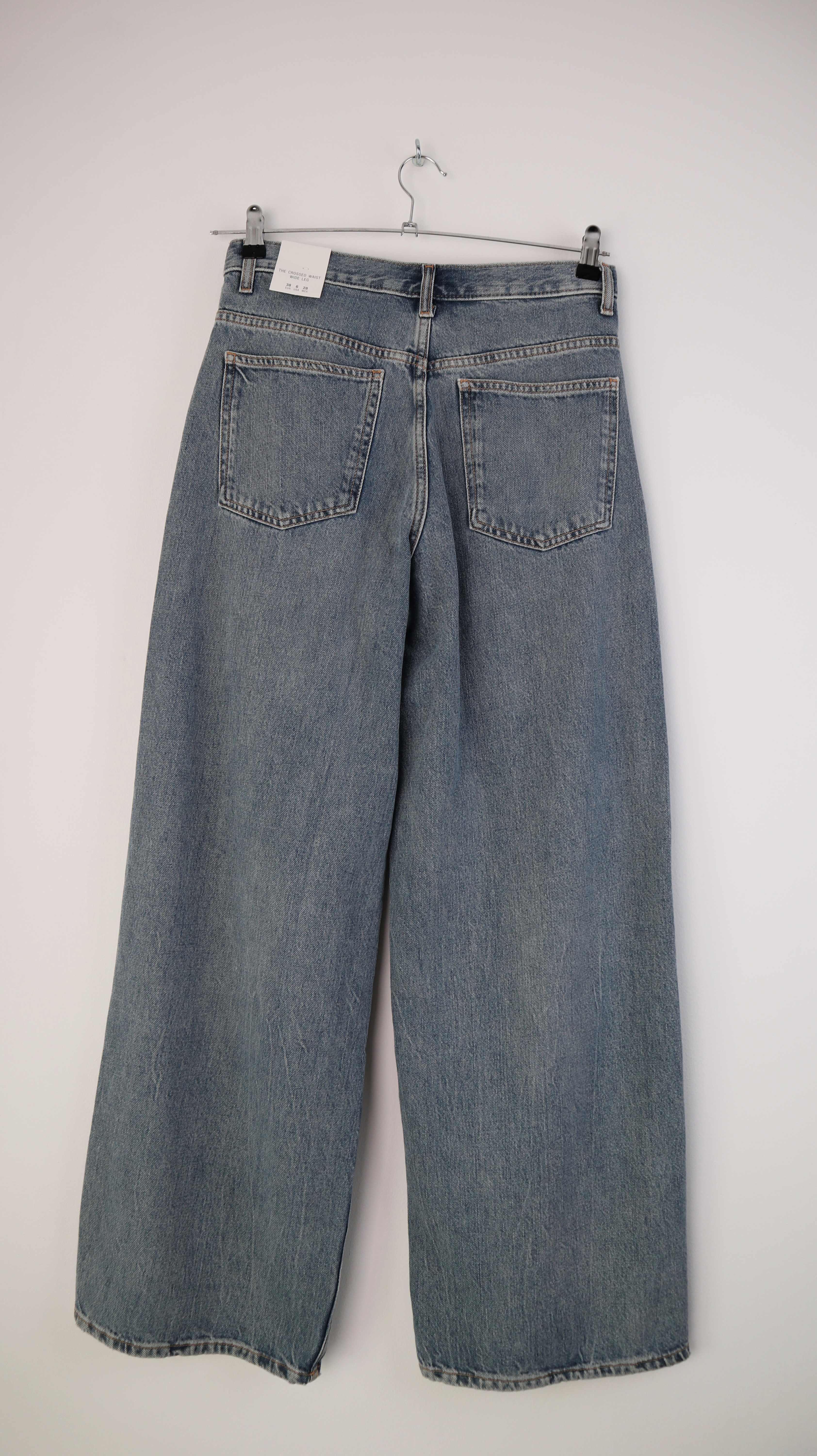Zara Hose neu Jeans Cross 38 M flared wide leg