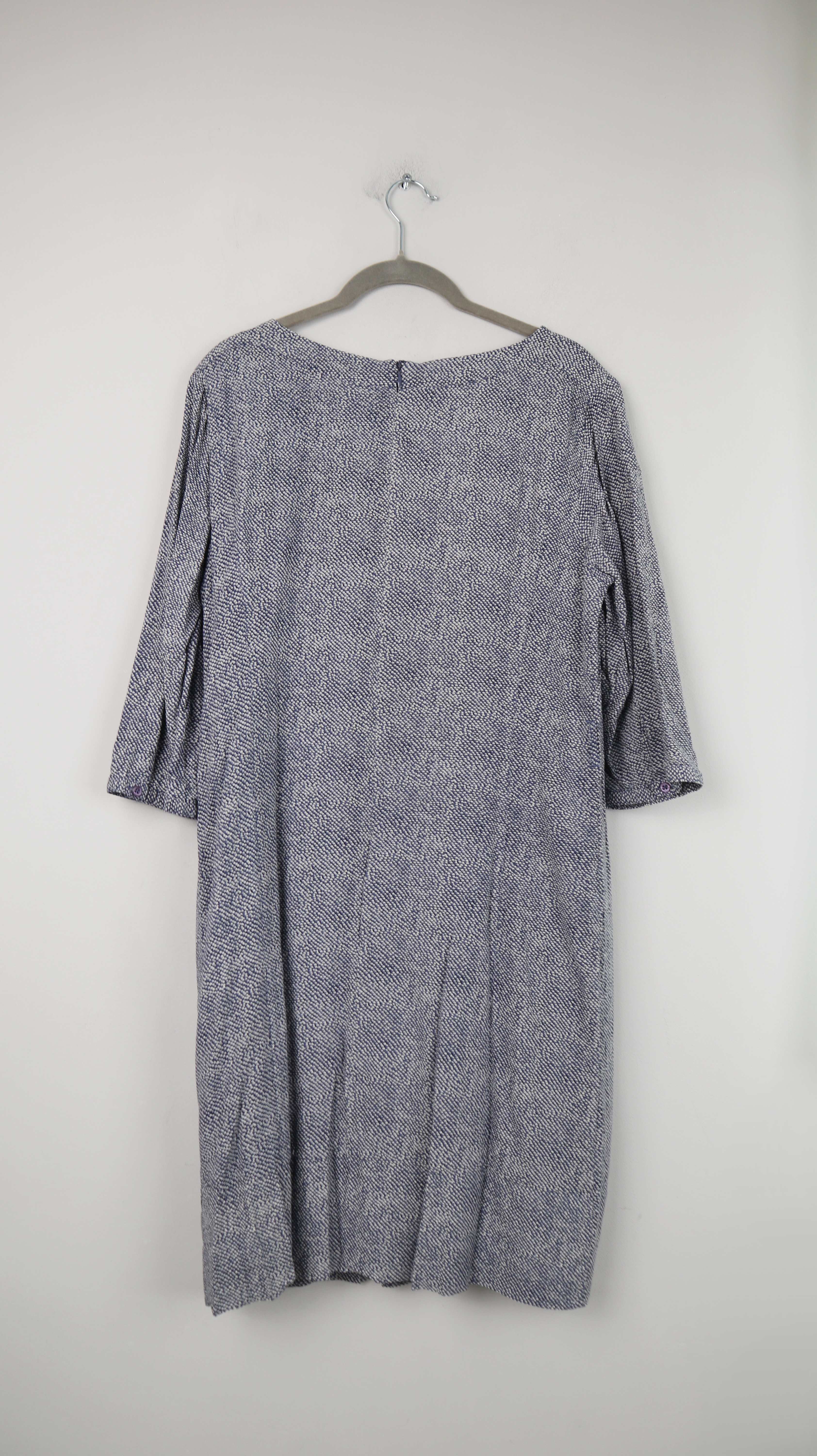 Zero Kleid Blau Midi Midikleid 38 M Etuikleid geometrisch gemustert