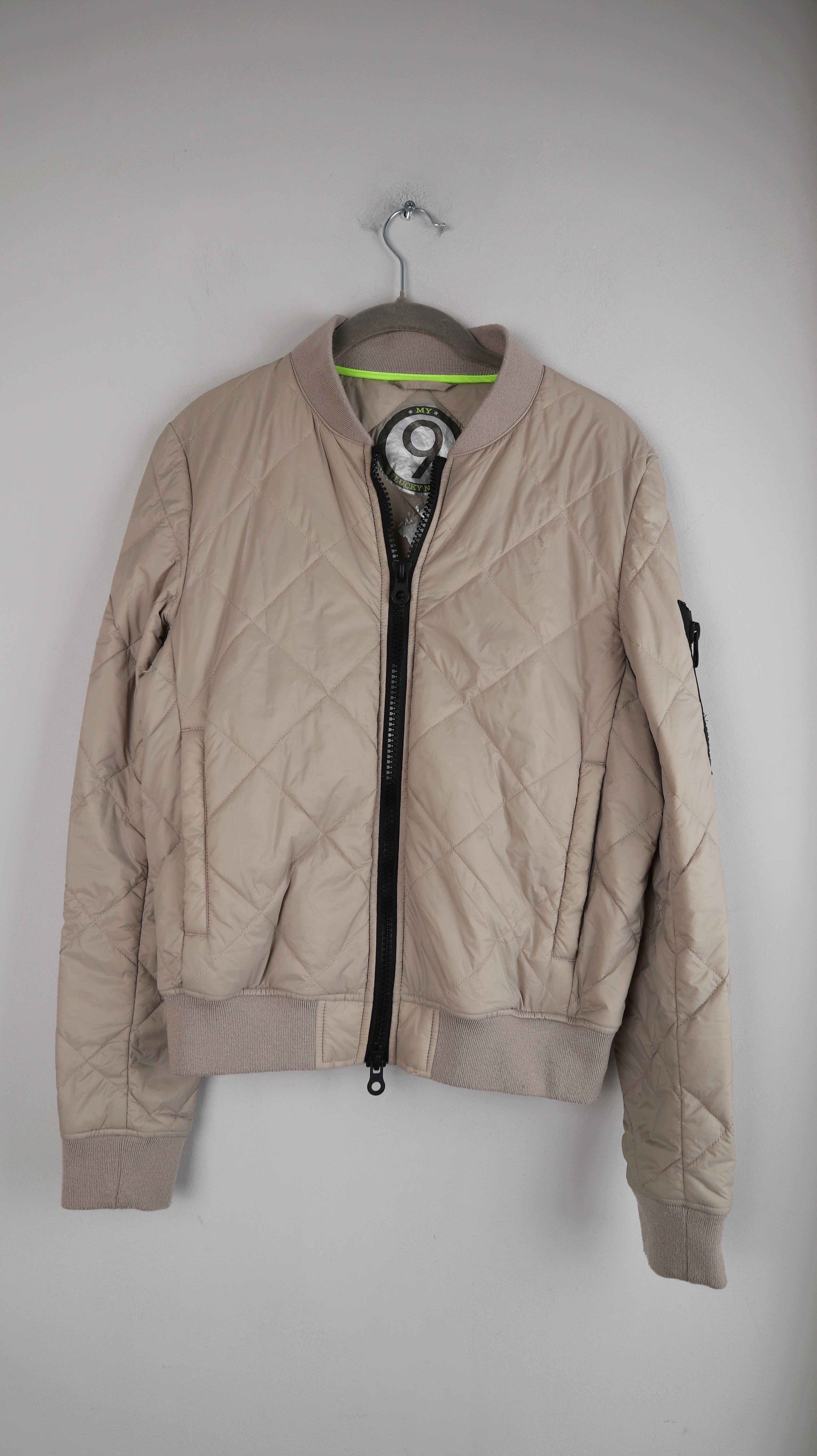 My Lucky Nine Jacke Bomber Bomberjacke Beige 36 S Steppjacke Creme