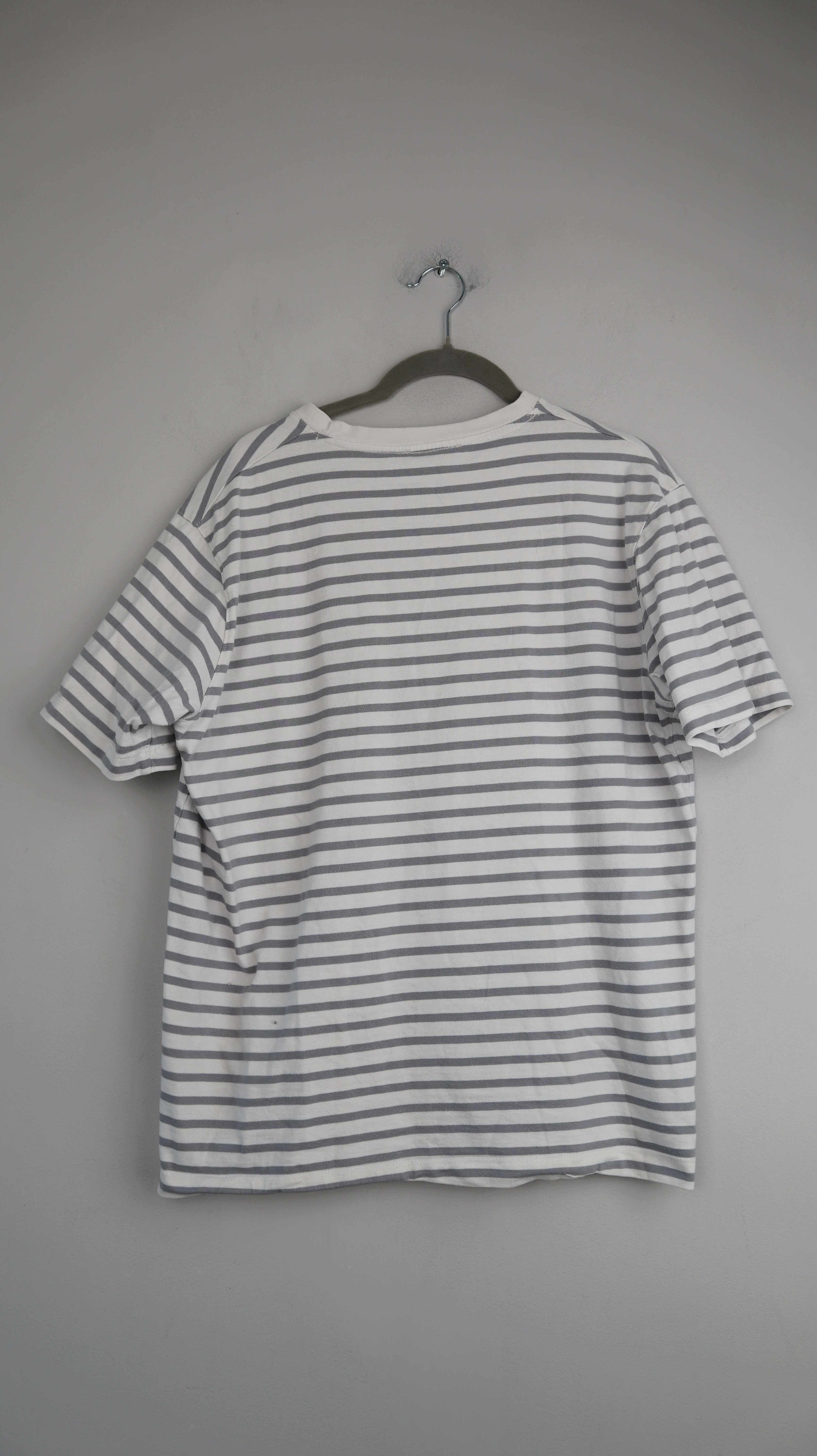Zara Shirt Streifen gestreift grau weiß 38 M basic Oberteil T-Shirt