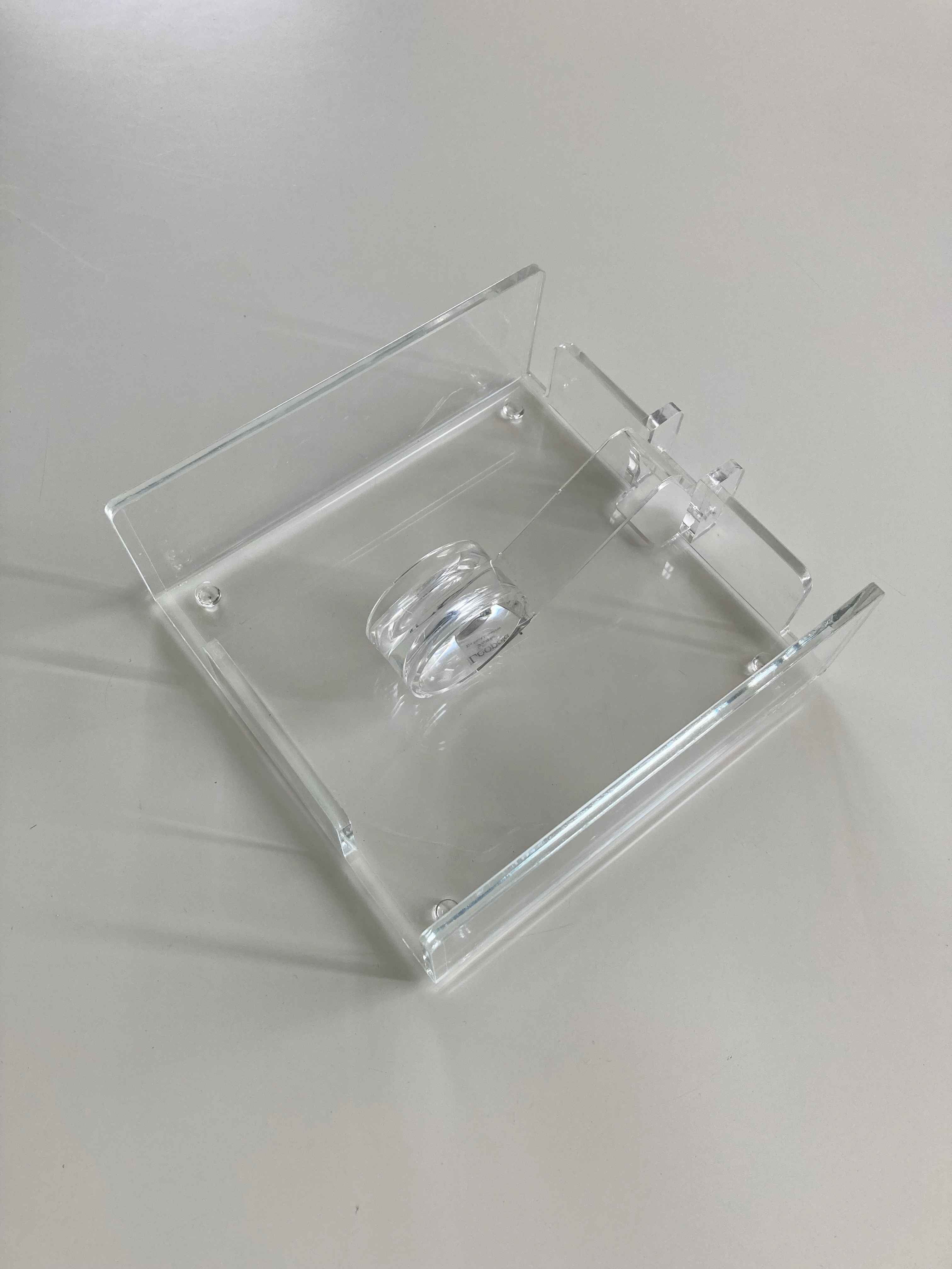 Leopold Vienna Serviettenhalter Plexiglas Acrylglas transparent