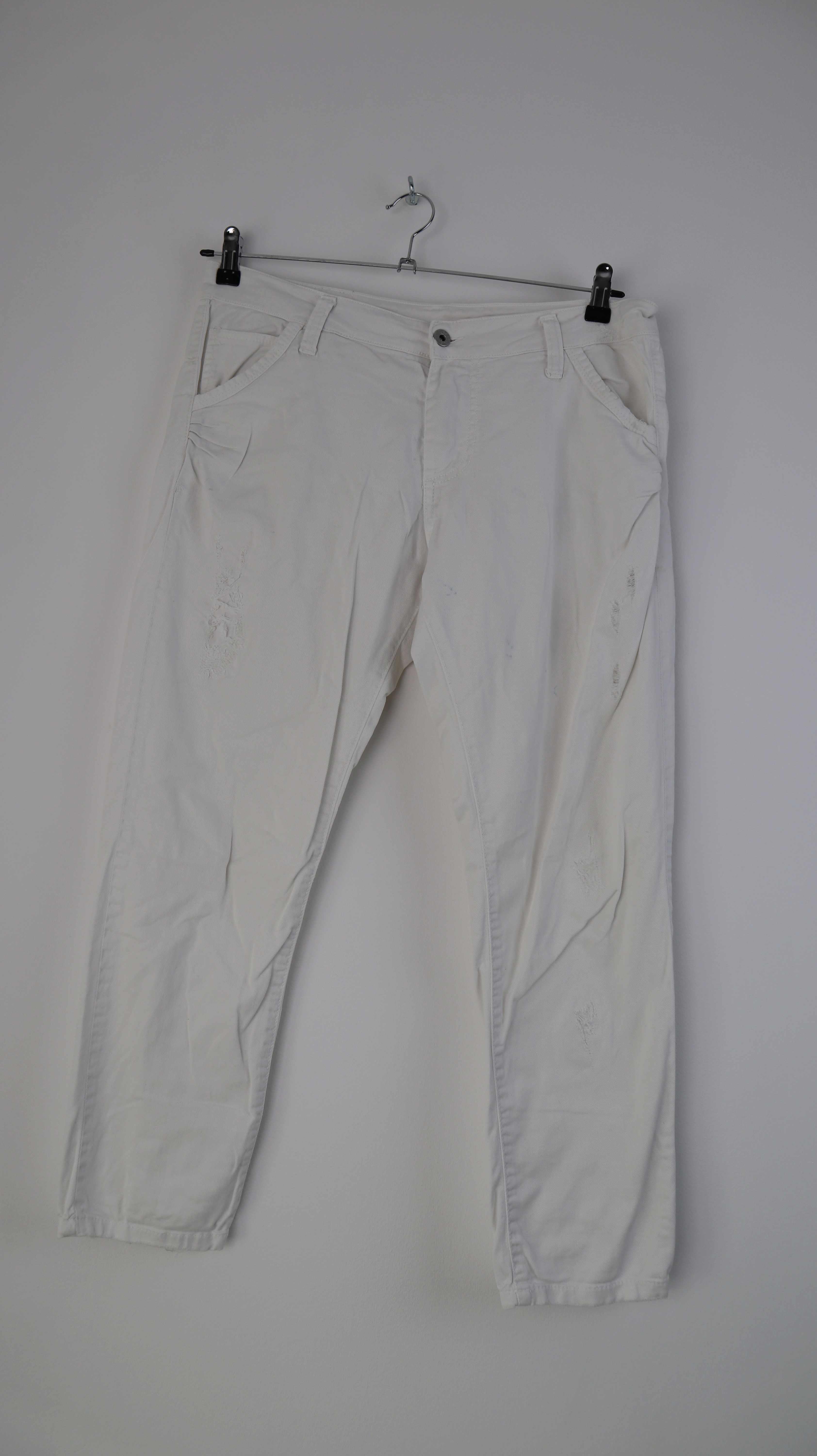 Please Hose weiß 40 L basic slim Knöchellänge
