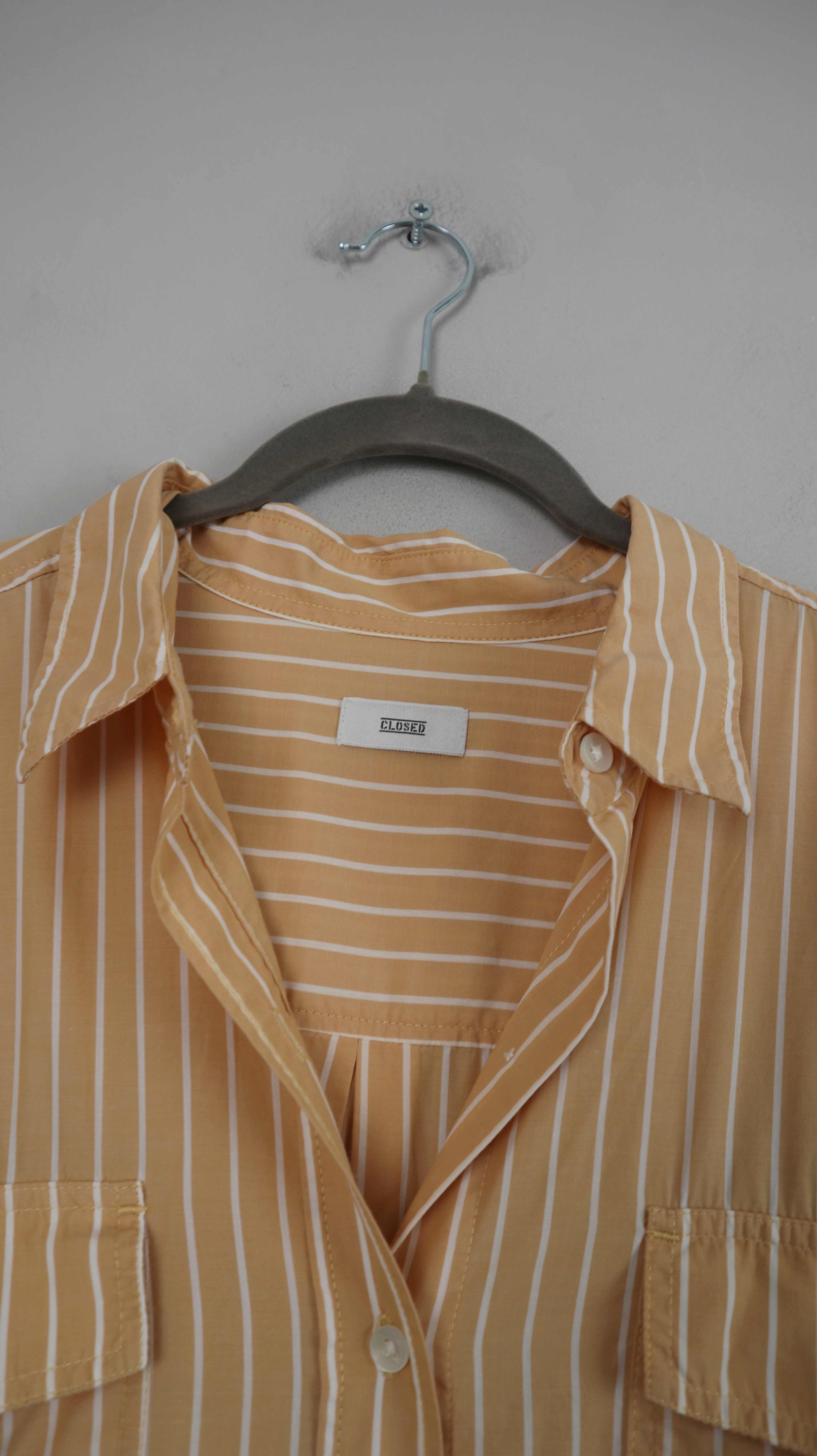 Closed Kleid Hemdkleid Lang Maxi gestreift Streifenkleid L XL Maxikleid