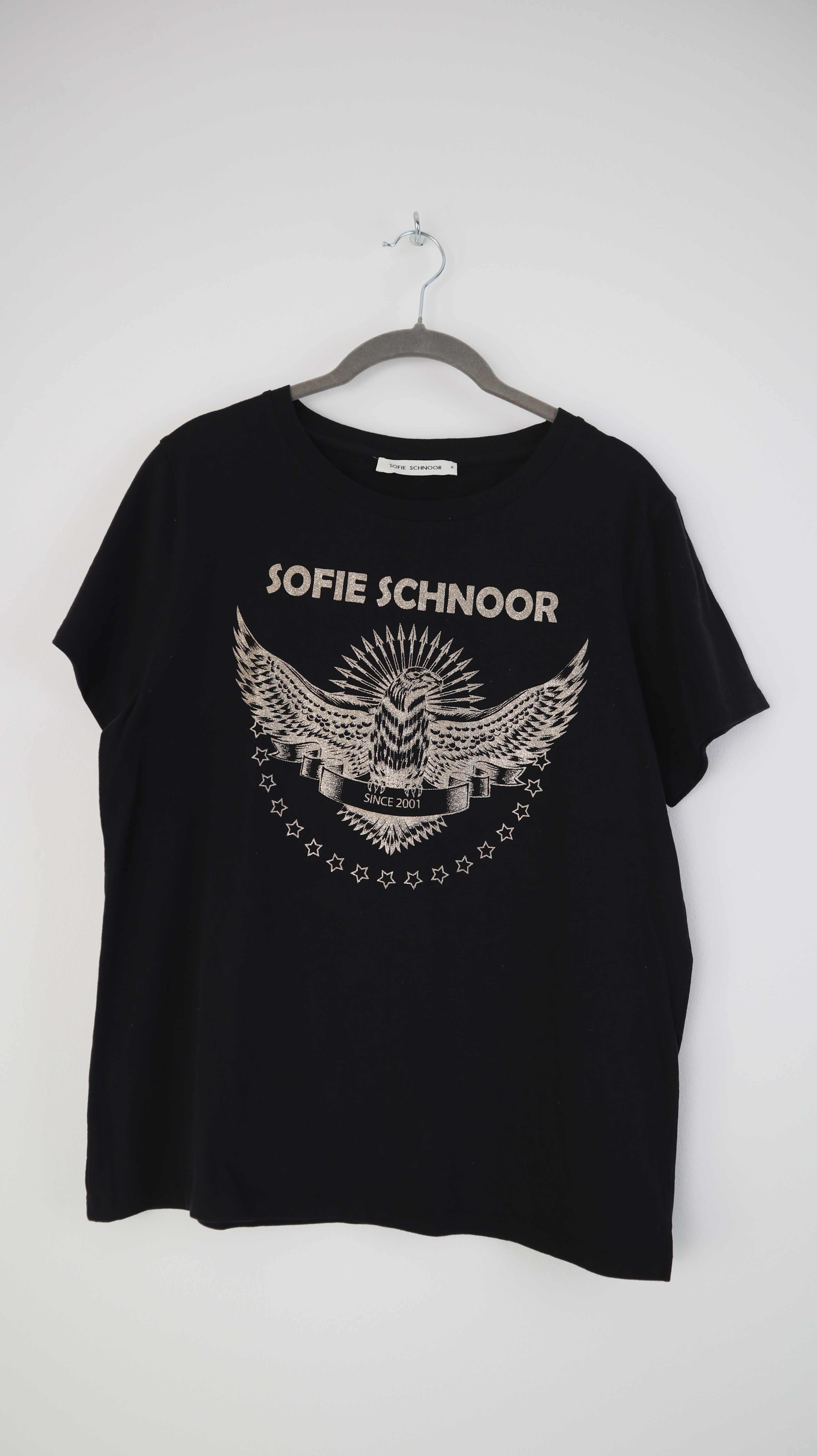 Sofie Schnorr Shirt T-Shirt schwarz 36 S gold Print