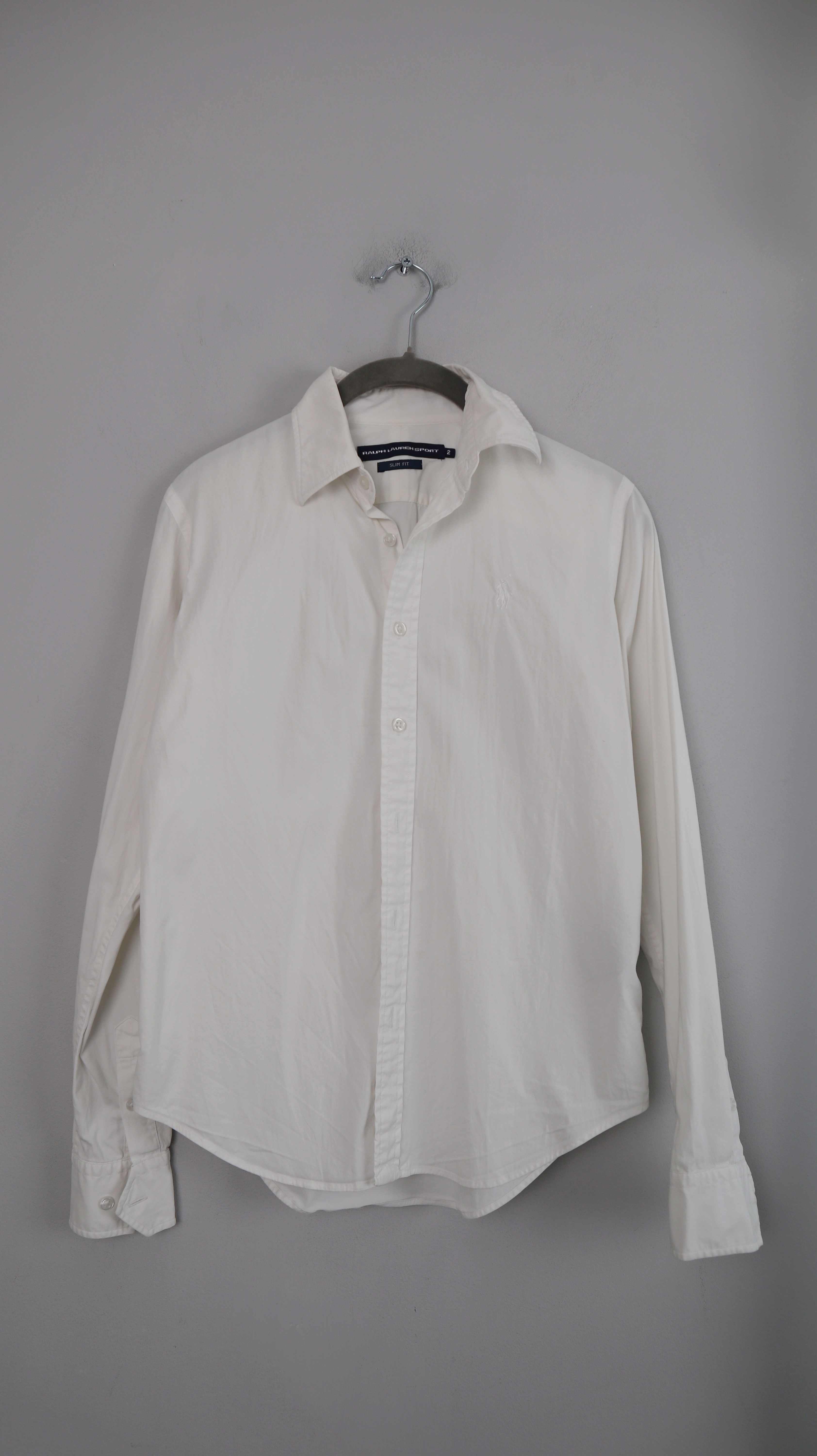 Ralph Lauren Hemd Shirt Bluse weiß Sport slim fit 2 36 S all white