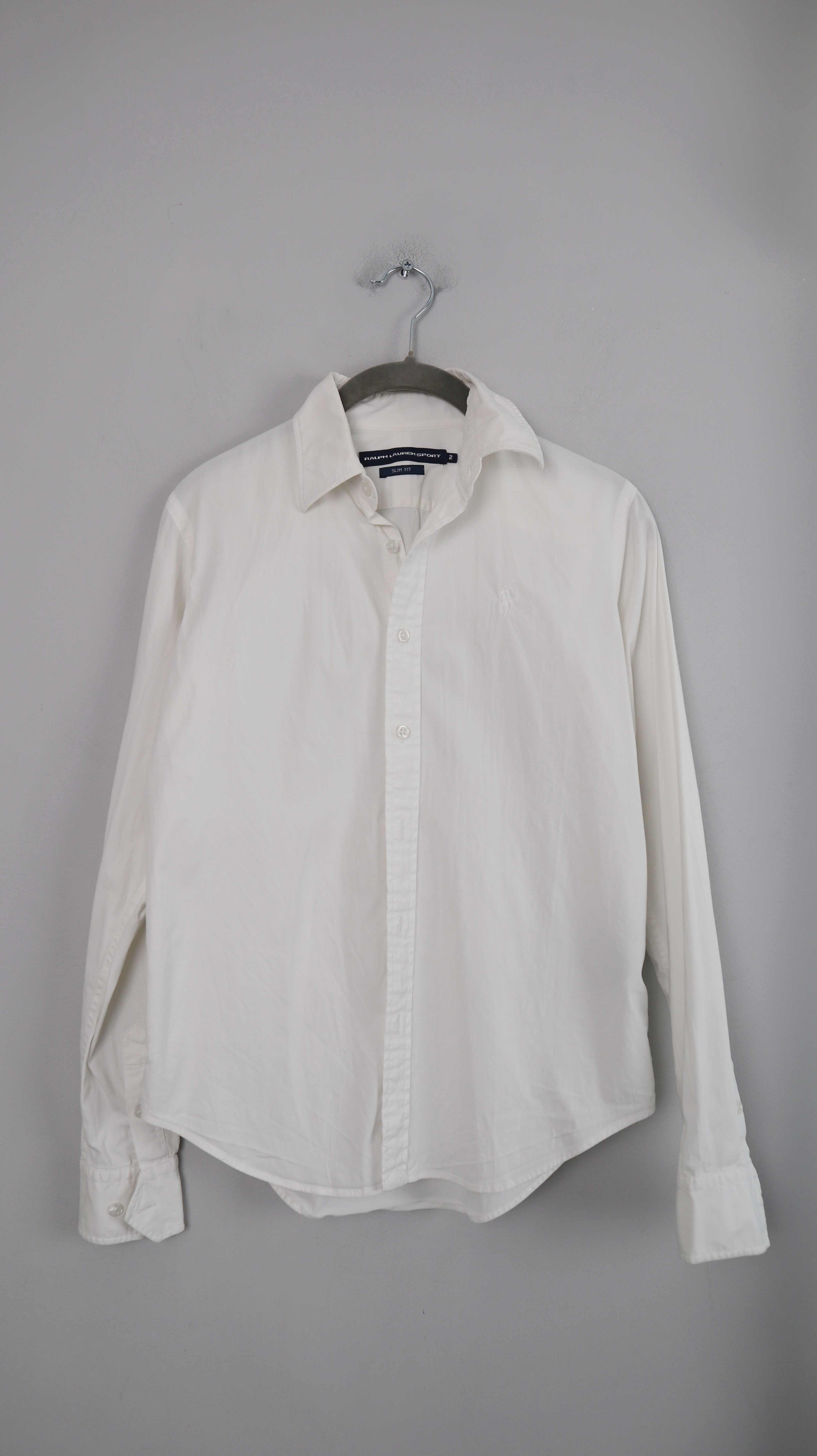 Ralph Lauren Hemd Shirt Bluse weiß Sport slim fit 2 36 S all white