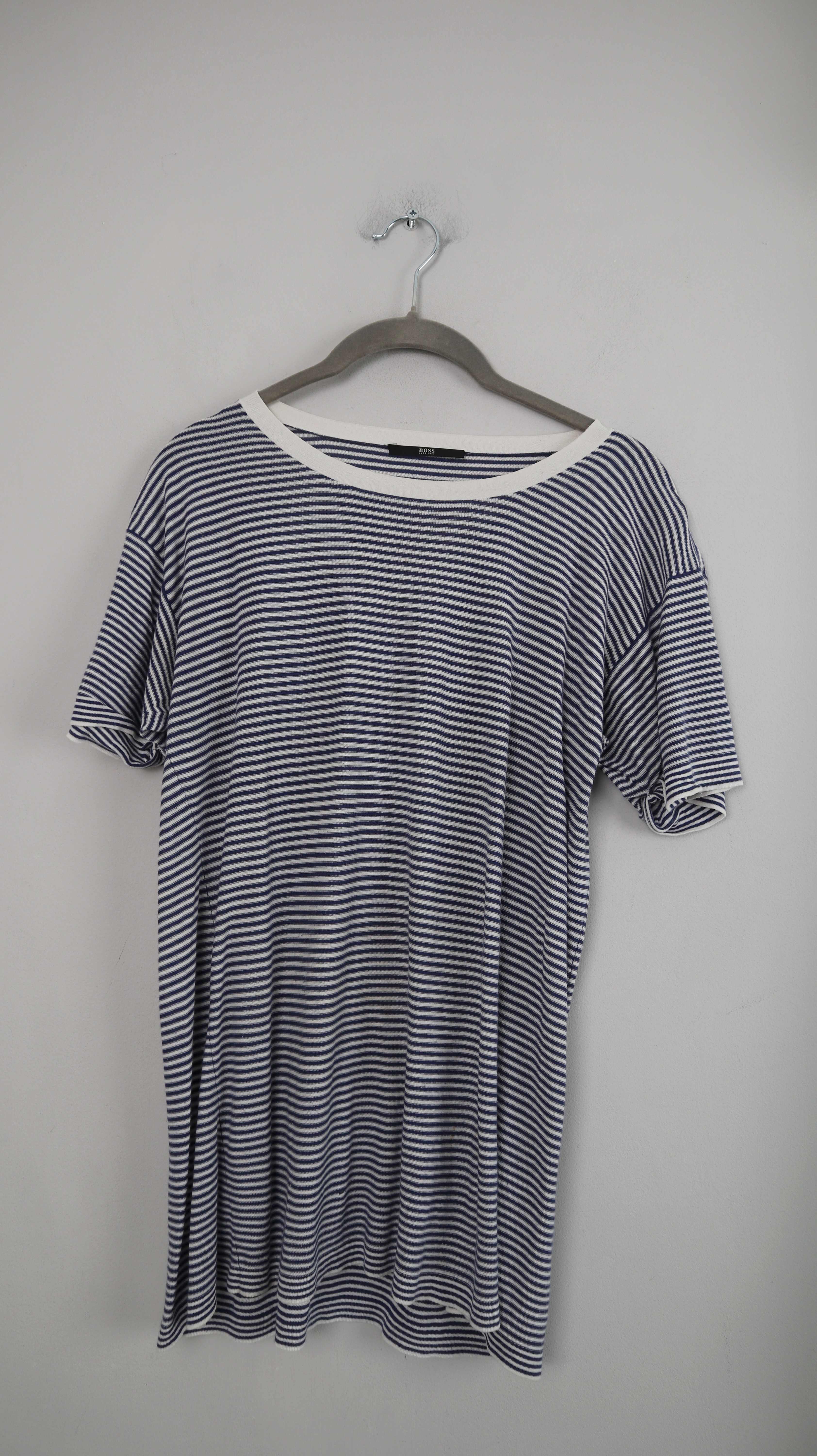 Hugo Boss Shirt blau weiß gestreift 38 M ringelshirt geringelt