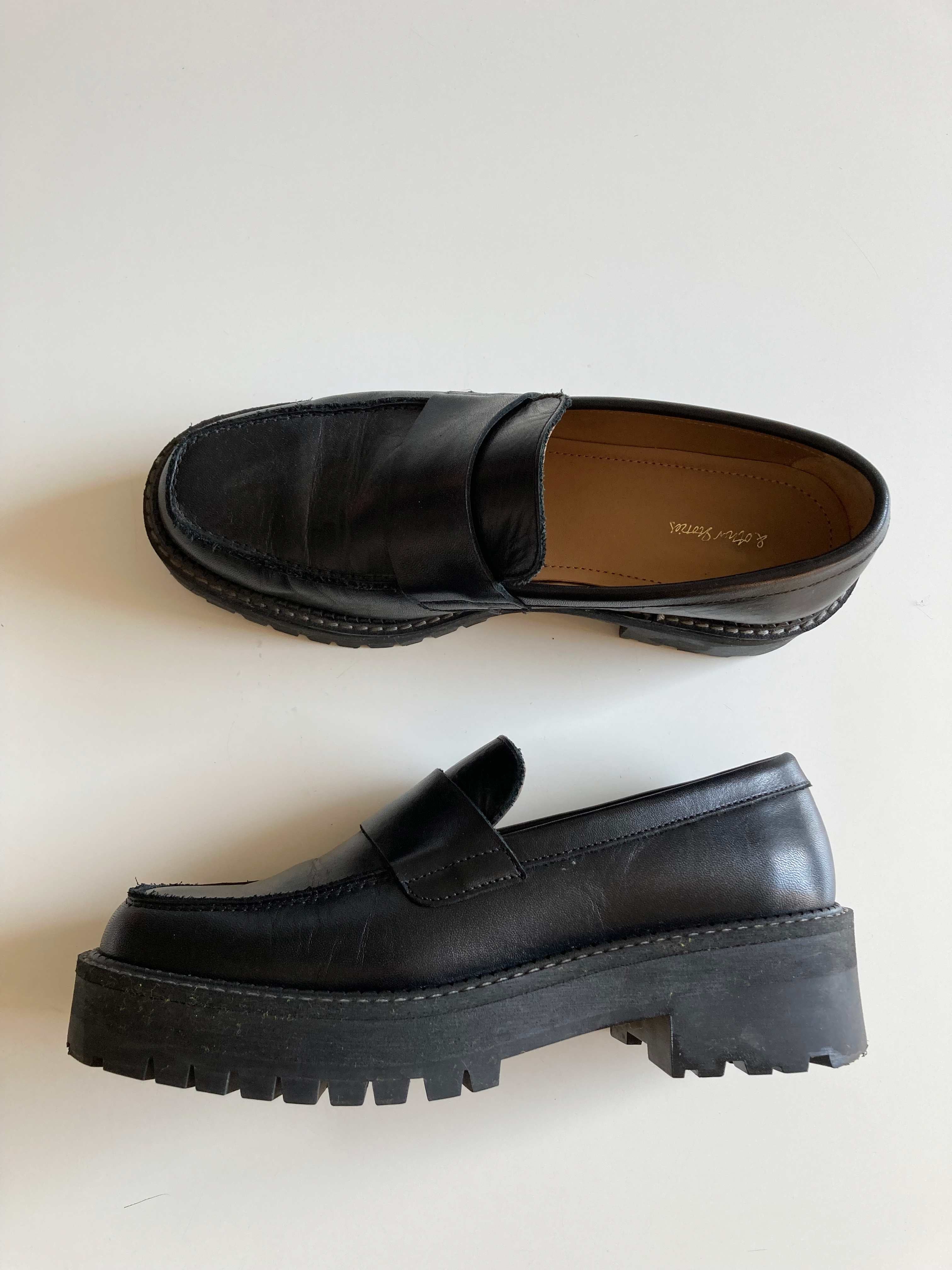 &other stories Slipper Loafer Schwarz Mokassins 38 Flache Schuhe